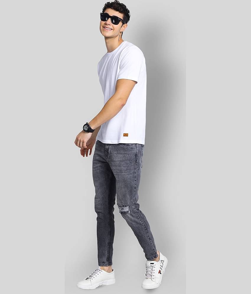 Paul Street Pack of 1 Cotton Blend Slim Fit Men's T-Shirt ( White )