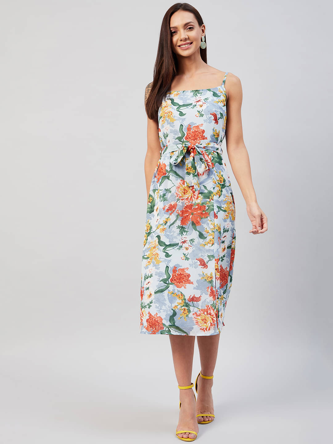     			Rare Women Georgette Printed A-line Dress ( Multicolor )
