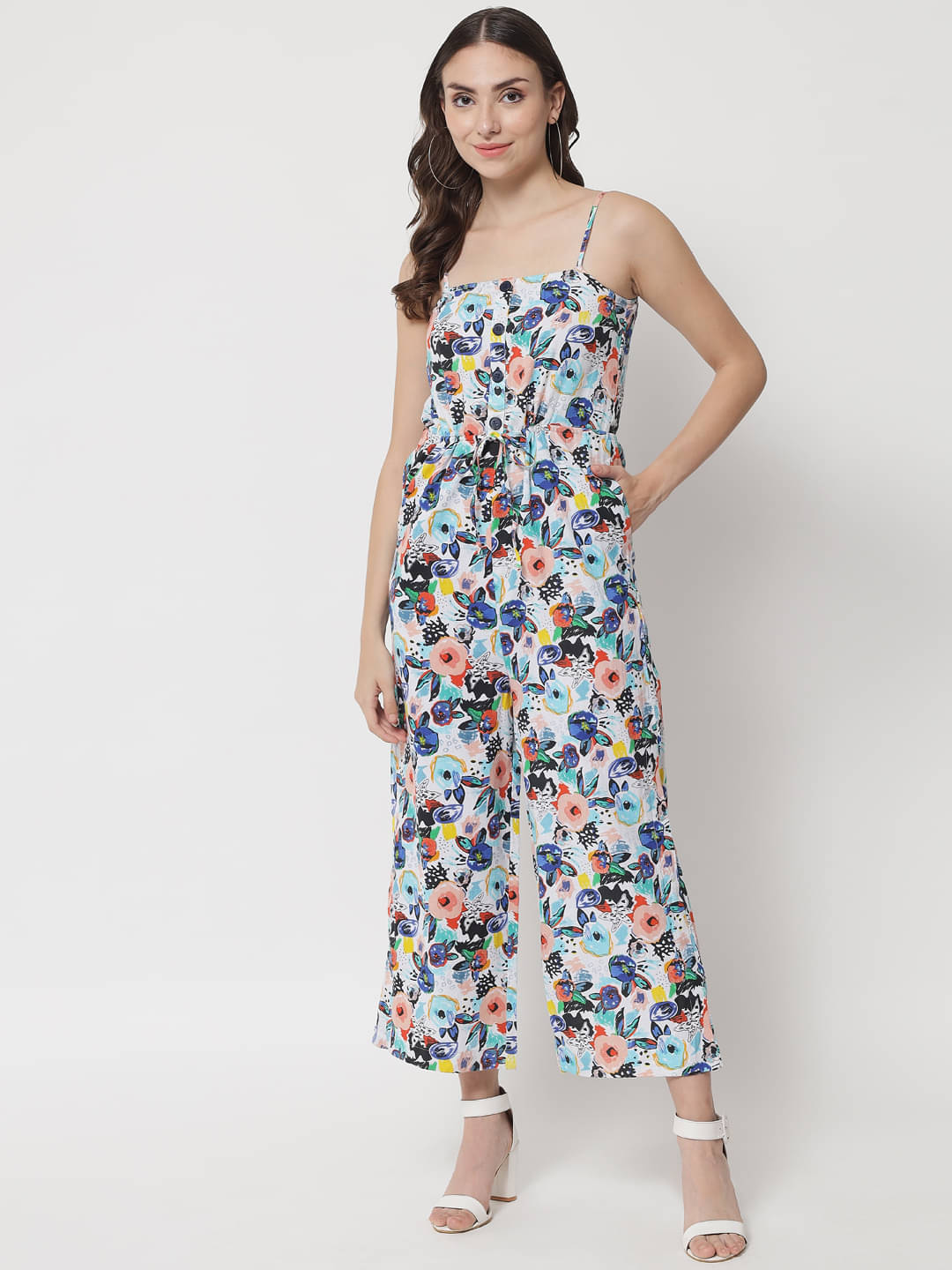 The Dry State - Multicolor Cotton Regular Fit Women's Jumpsuit ( Pack of 1 ) The Dry State - Multicolor Cotton Regular Fit Women's Jumpsuit ( Pack of 1 )