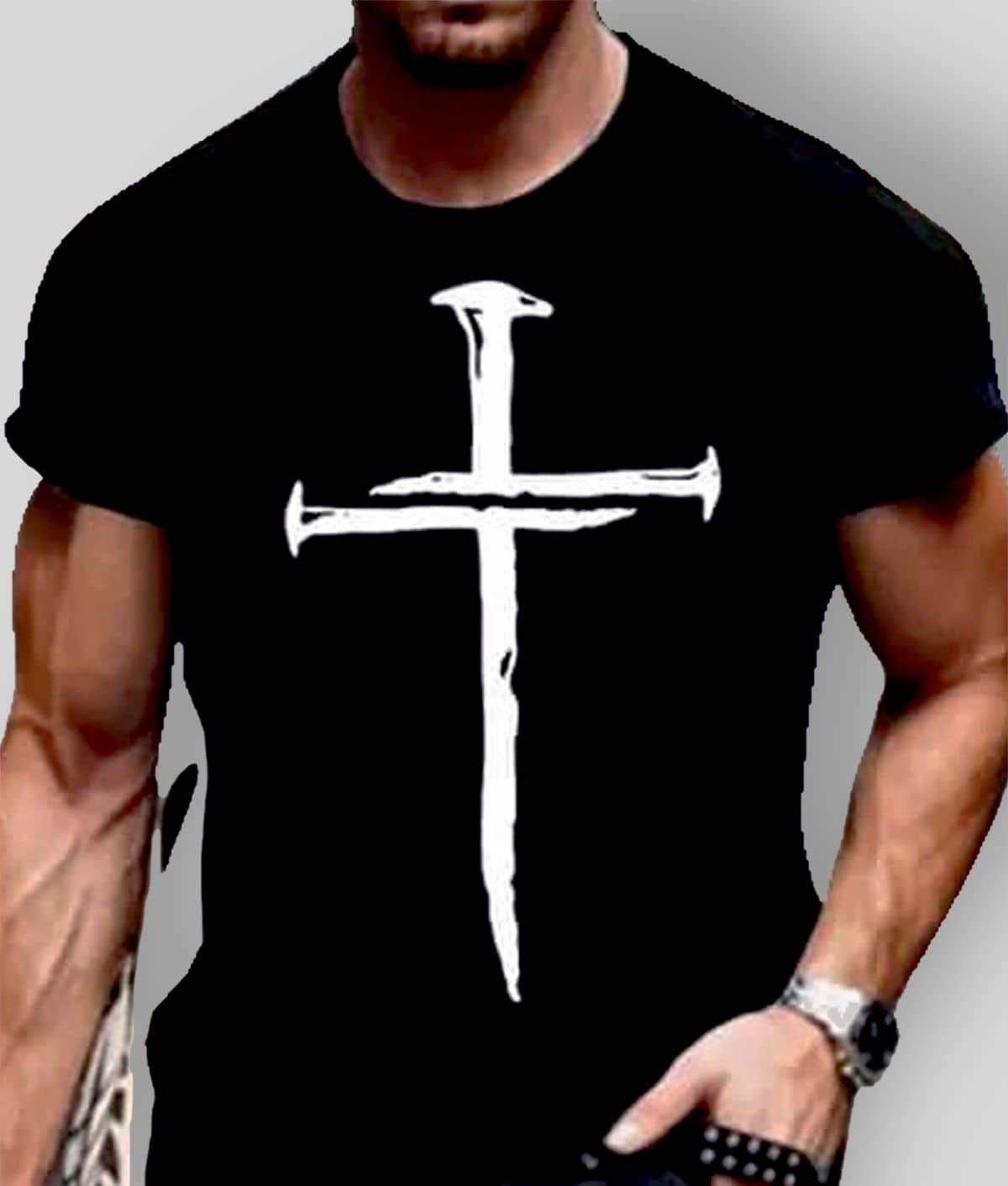 The Million Club Pack of 1 Cotton Blend Regular Fit Men's T-Shirt ( Black )