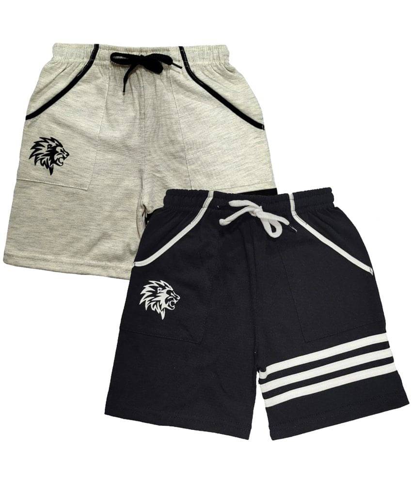     			atlans Pack of 2 Cotton Blend Shorts For Boys ( Multicolor )