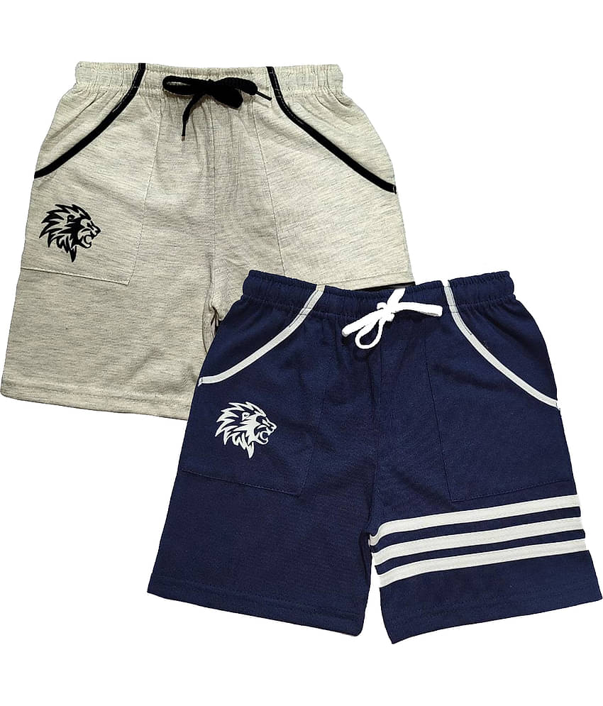 atlans Pack of 2 Cotton Blend Shorts For Boys ( Multi Color )
