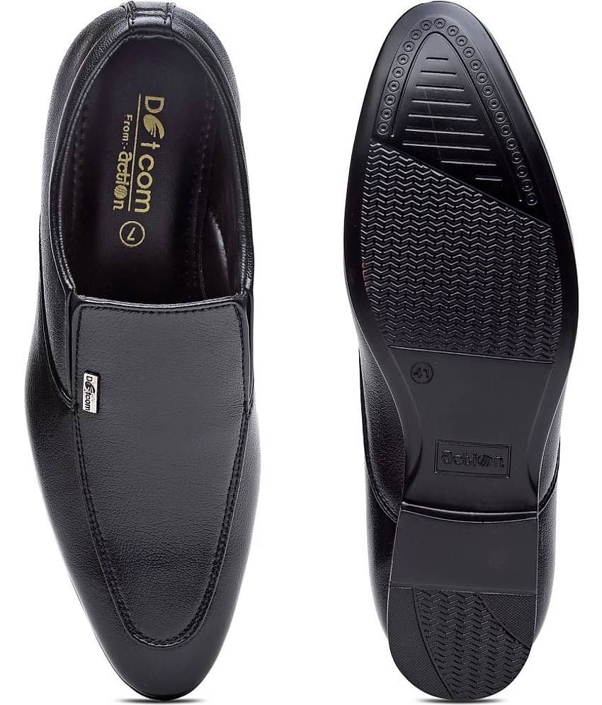 Action - Black Men's Slip On Formal Shoes