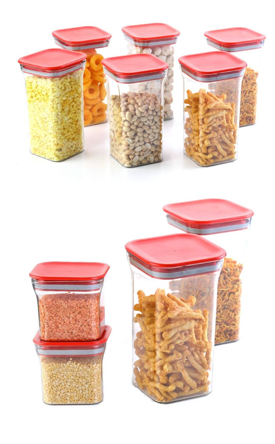 Analog kitchenware - Red Polyproplene Dal Container ( Pack of 10 ) Analog kitchenware - Red Polyproplene Dal Container ( Pack of 10 )