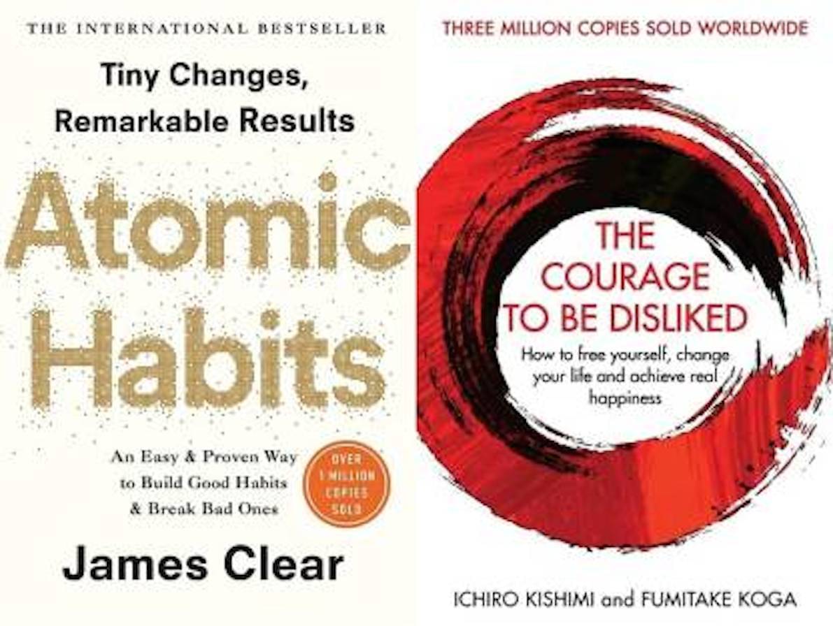     			Best Combo Of Best Seller Book - Atomic Habit And Courage To Be Desliked  (Paperback, JAMES , ICHIRO KISHMI, FUMITAKE KOGA)