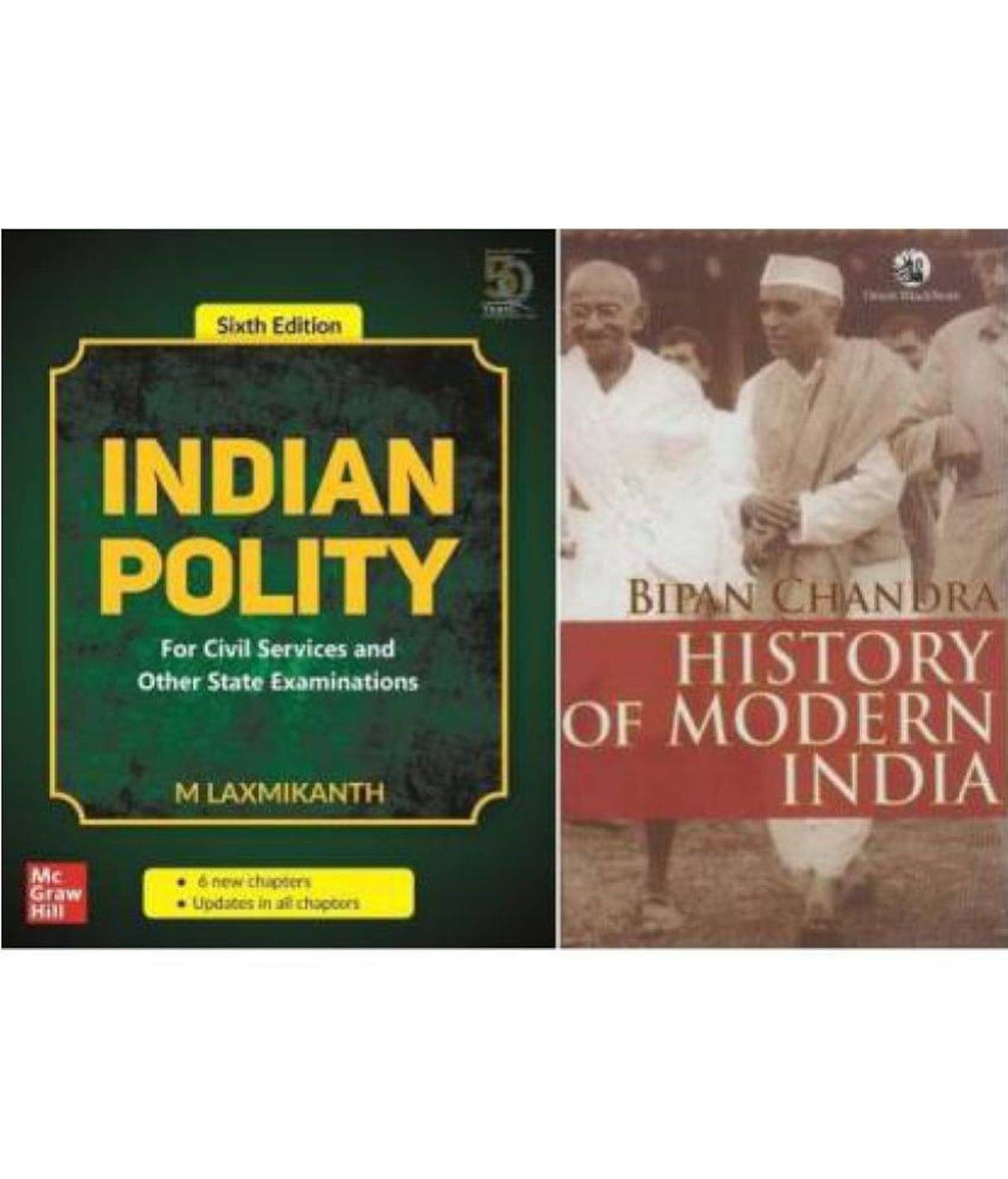 Indian Polity By M.laxmikanth & Modern india History Bipin Chandra (Paperback, M.LAXMIKANTH & BIPIN CHANDRA) Indian Polity By M.laxmikanth & Modern india History Bipin Chandra (Paperback, M.LAXMIKANTH & BIPIN CHANDRA)