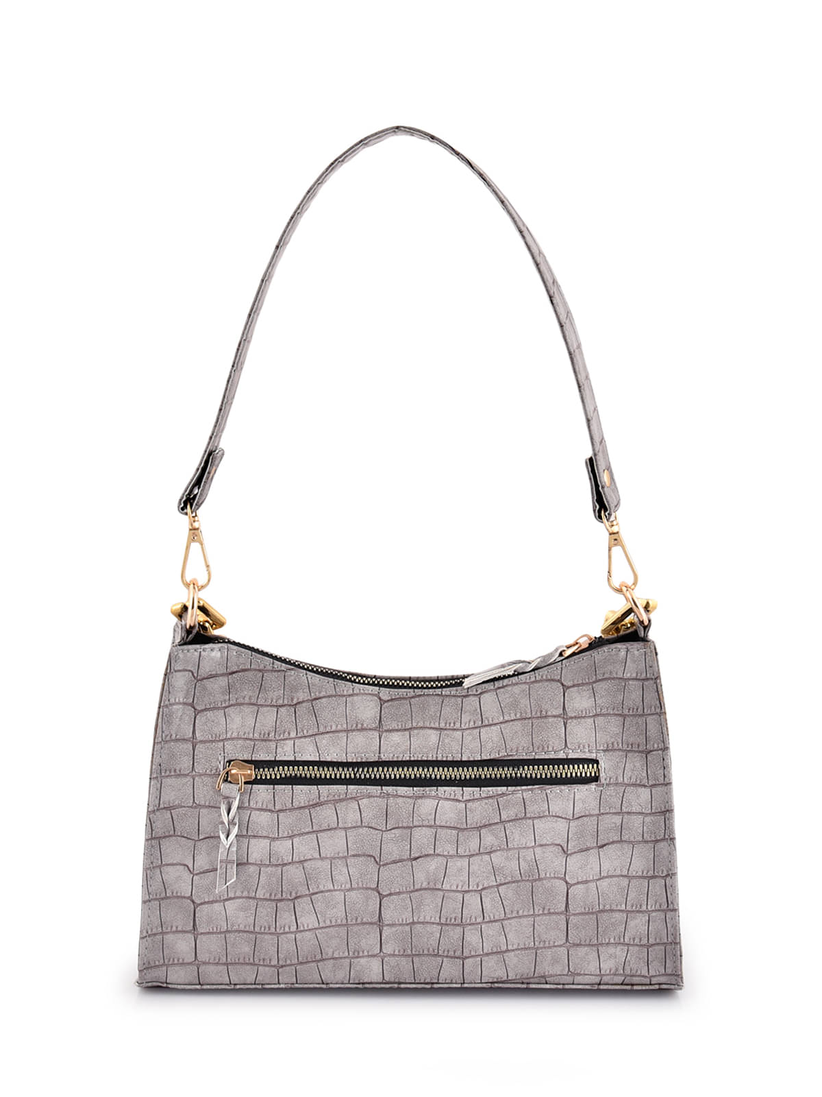     			Lychee Bags Shoulder Bag PU Set of 1 ( Light Grey )