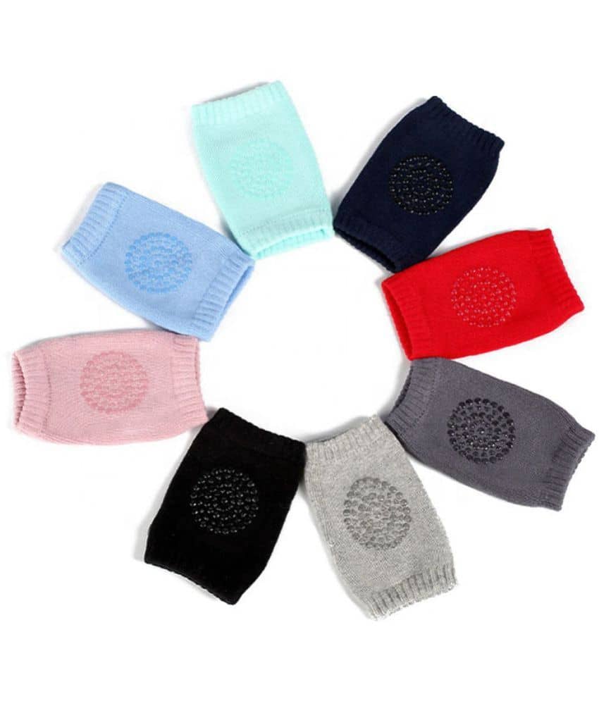 MR - Multicolor Cotton Baby Knee Pad ( Pair of 2 )