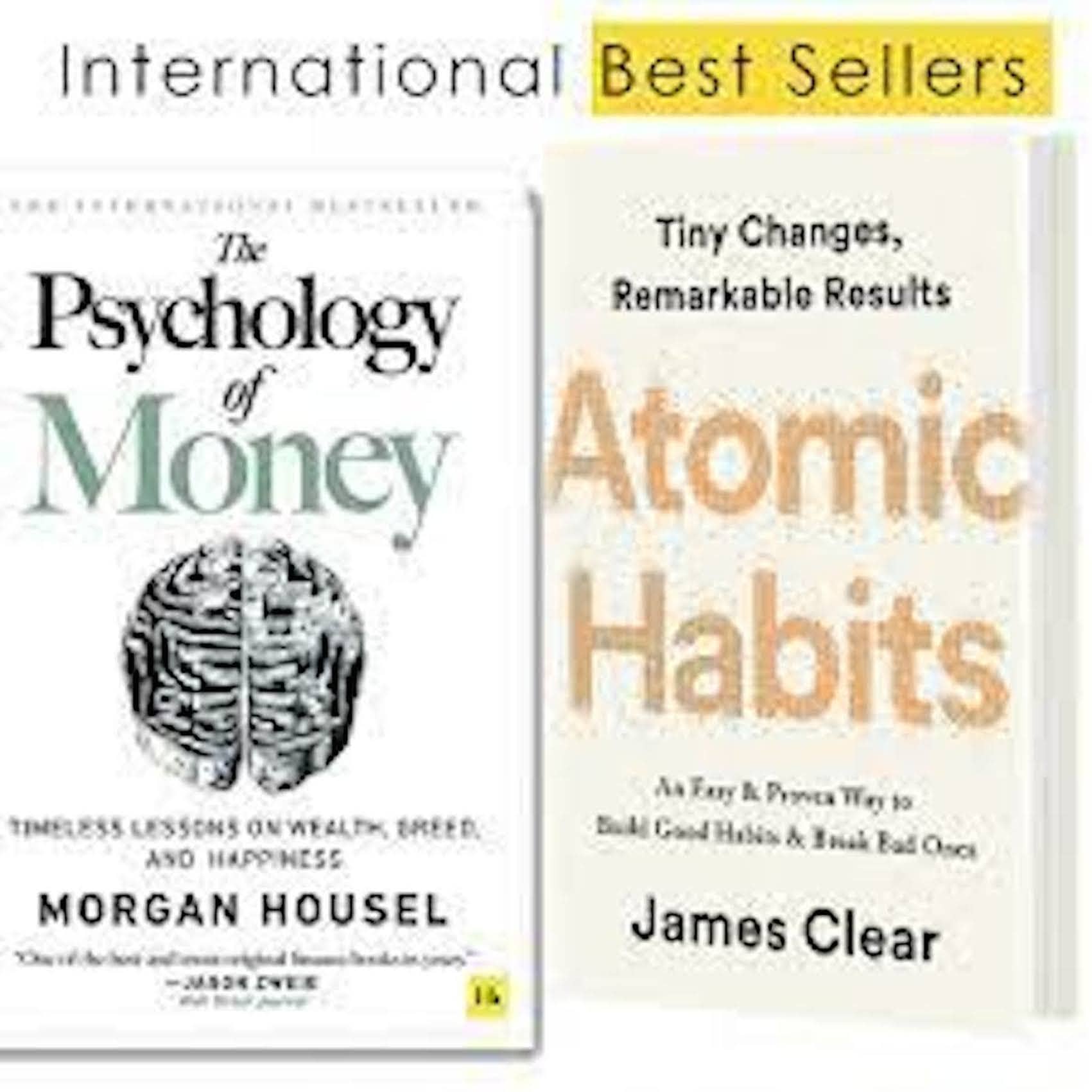 Atomic Habits By James + The Psychology Of Money By Morgan Housel - Stationery | Buy online on ZillyBuy