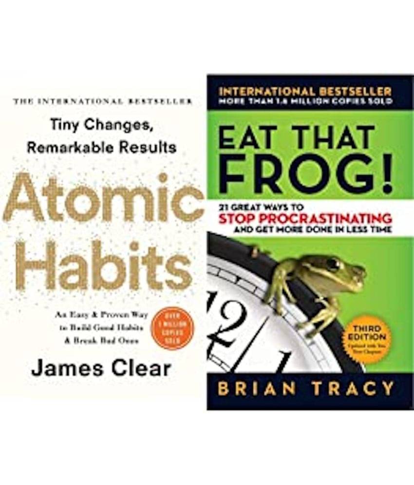 Atomic Habits- James+Eat That Frog!: 21 Great Ways to Stop Procrastinating and Get More Done in Less Time(Set of 2books) Atomic Habits- James+Eat That Frog!: 21 Great Ways to Stop Procrastinating and Get More Done in Less Time(Set of 2books)