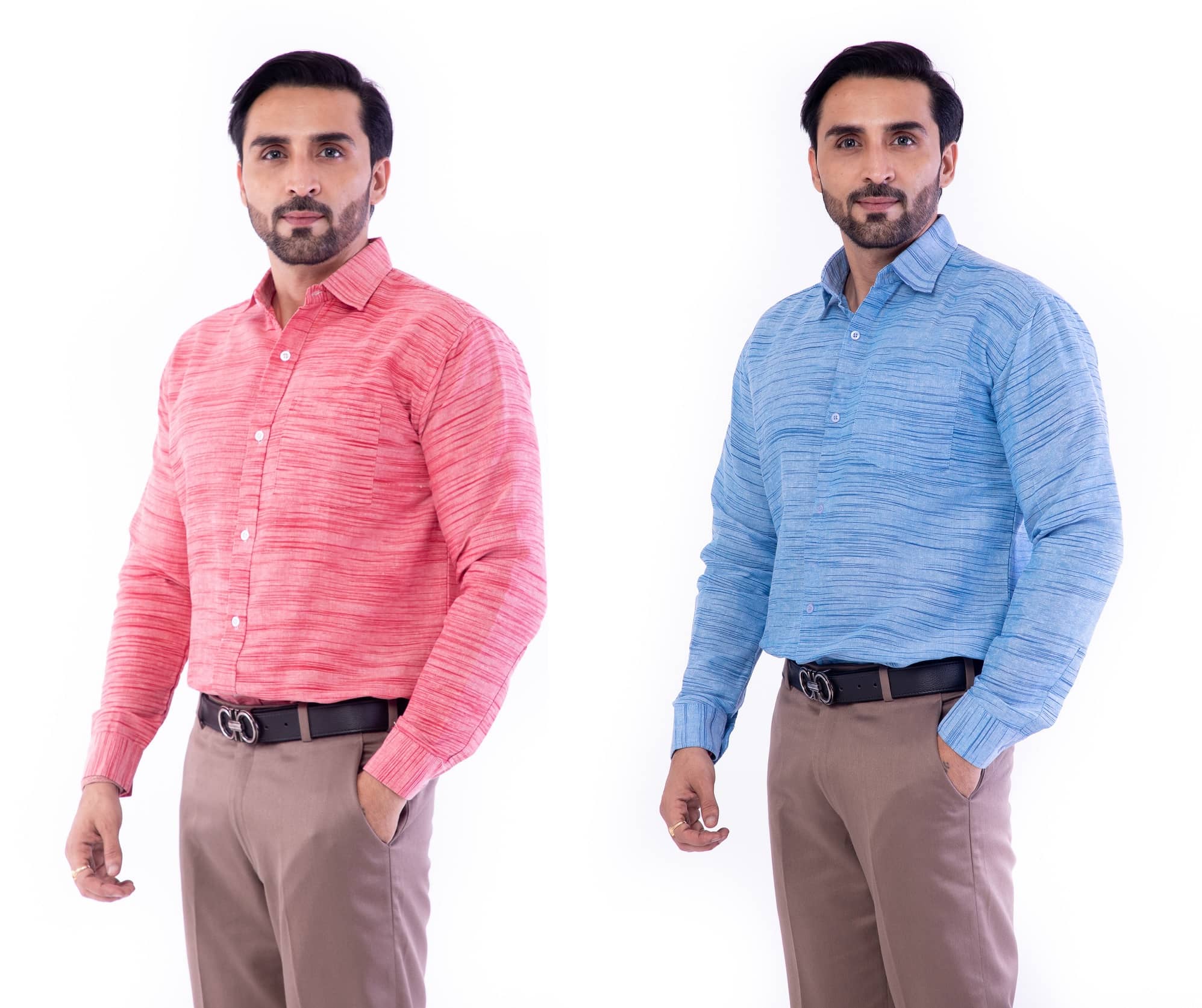DESHBANDHU DBK - Multi Cotton Regular Fit Men's Formal Shirt ( Pack of 2 )