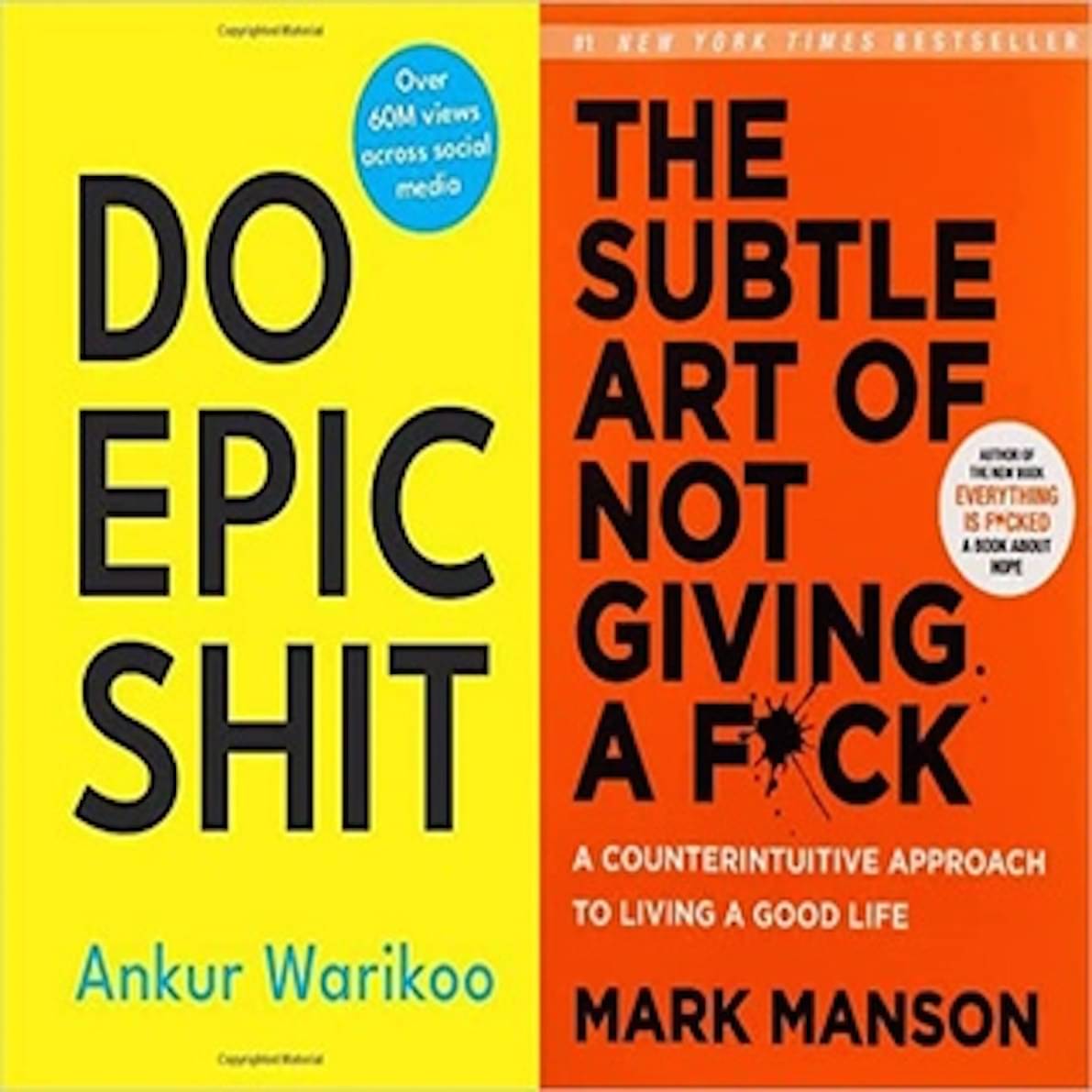 Do Epic Shit + The Subtle Art of Not Giving a Fuck (Set of 2 Books) Product Bundle – 1 January 2021 Do Epic Shit + The Subtle Art of Not Giving a Fuck (Set of 2 Books) Product Bundle – 1 January 2021