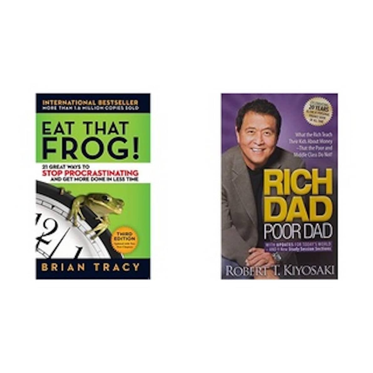 Eat That Frog! + Rich Dad Poor Dad (Set of 2 books) - Stationery | Buy online on ZillyBuy