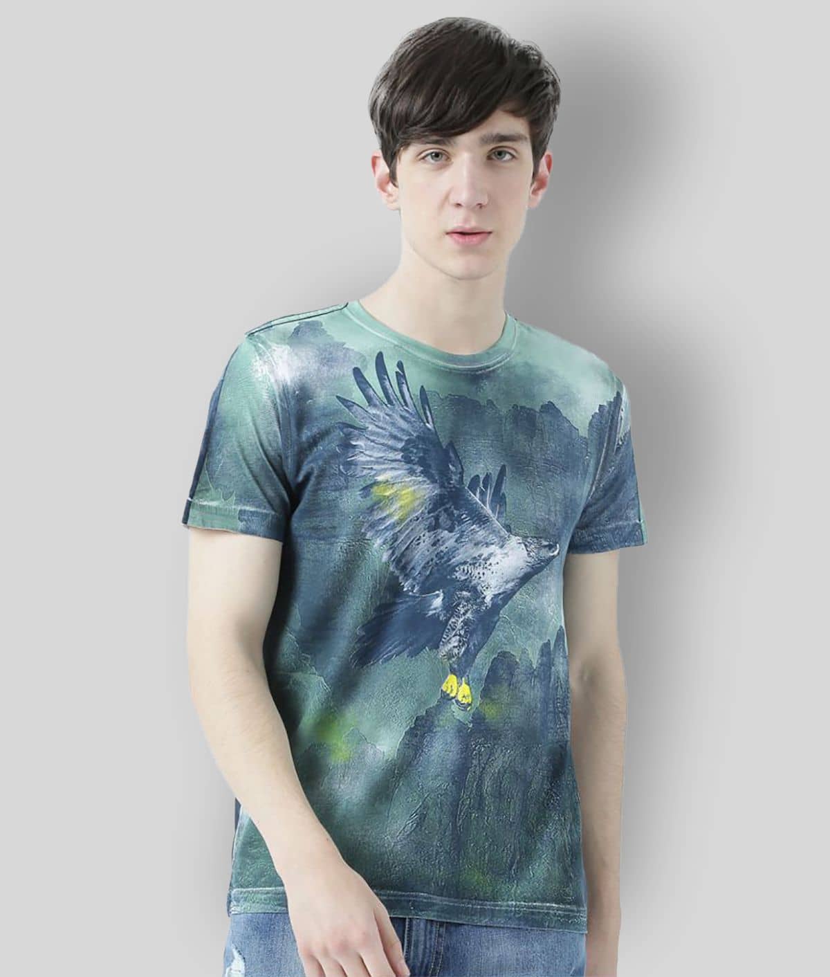 Huetrap Pack of 1 Cotton Regular Fit Men's T-Shirt ( White )