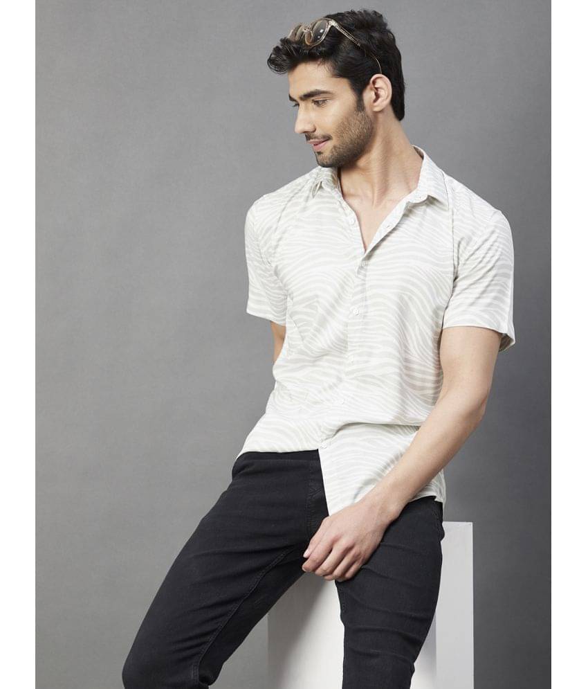 Rigo - Mint Green Rayon Slim Fit Men's Casual Shirt ( Pack of 1 ) Rigo - Mint Green Rayon Slim Fit Men's Casual Shirt ( Pack of 1 )