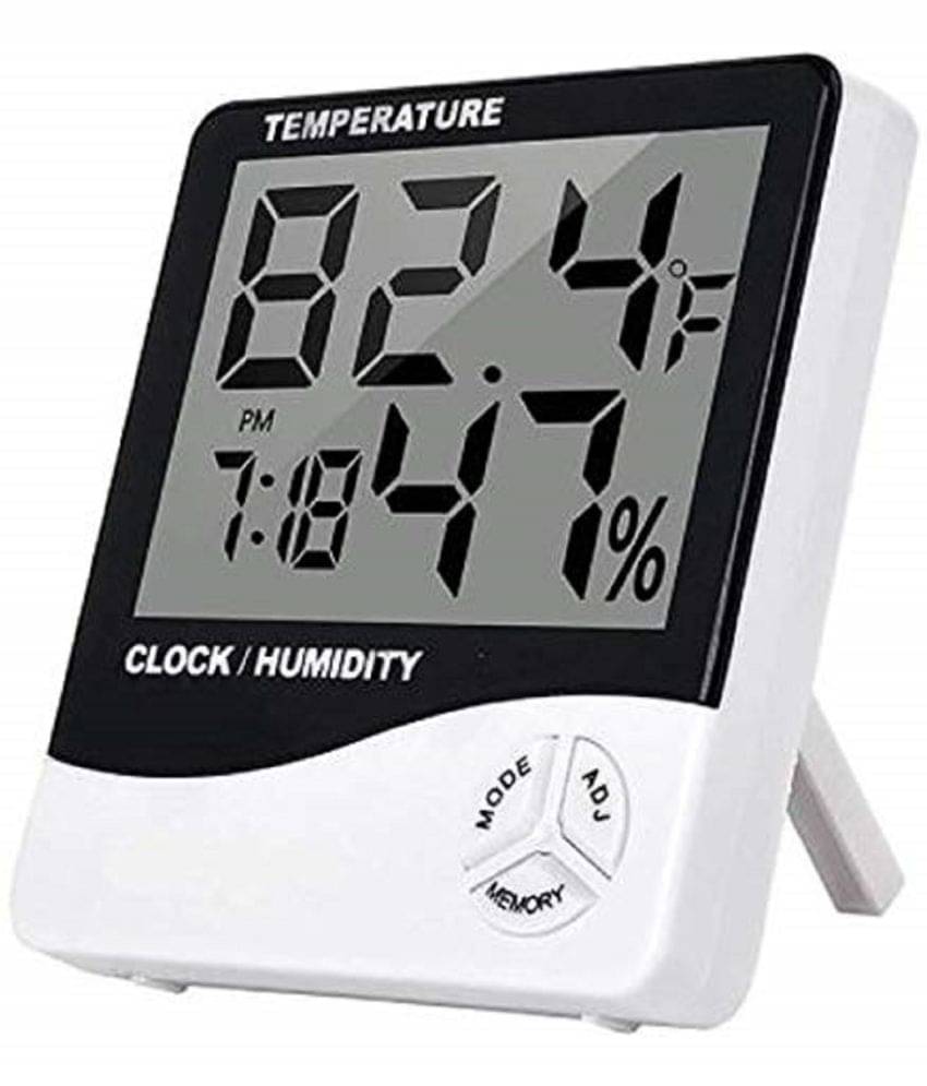     			inshop Temperature, Humidity, Time Display Meter with Alarm Clock, Wall Mount or Table Top