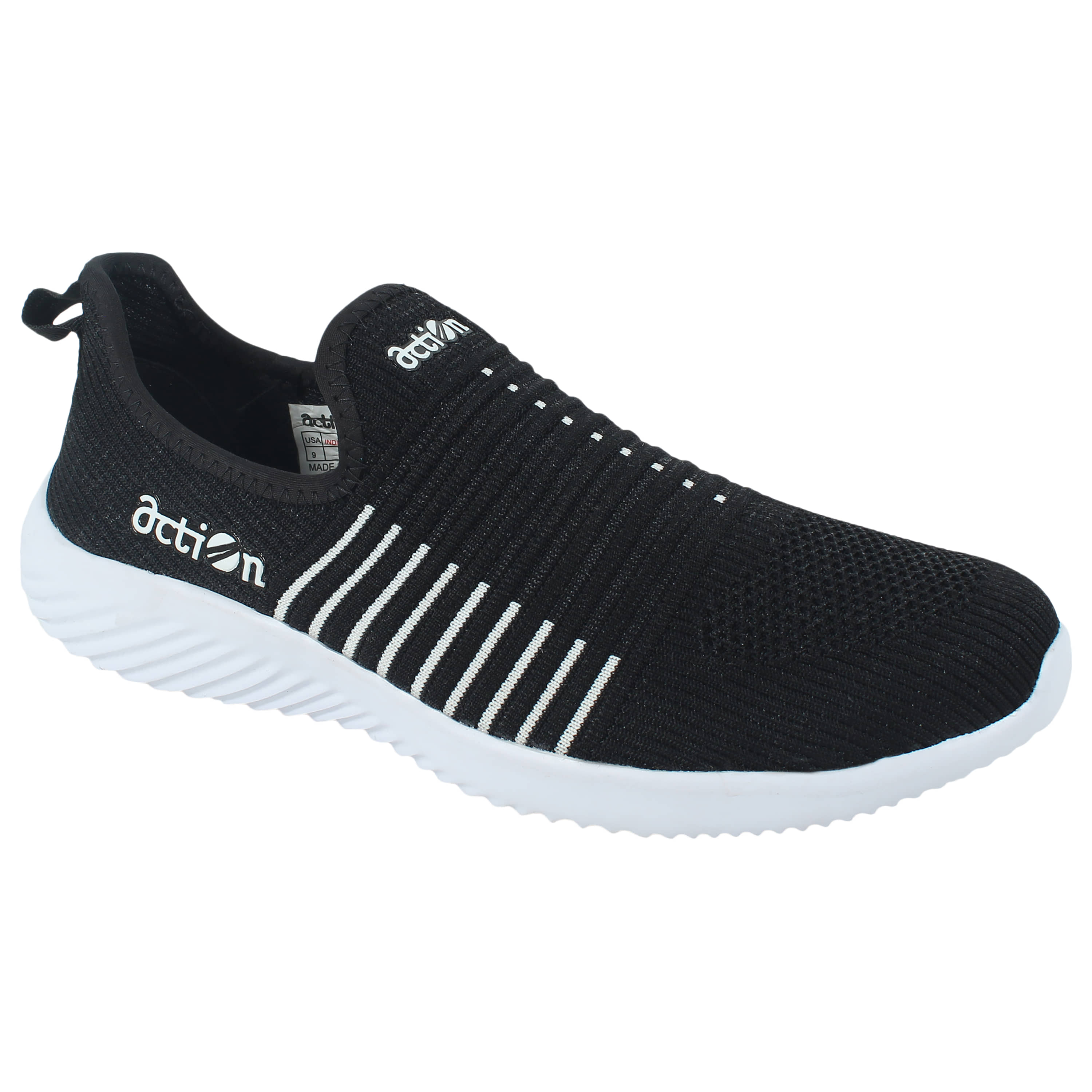 Action - Sports Running Shoes Black Men's Sports Running Shoes - Sports Shoes | Buy online on ZillyBuy