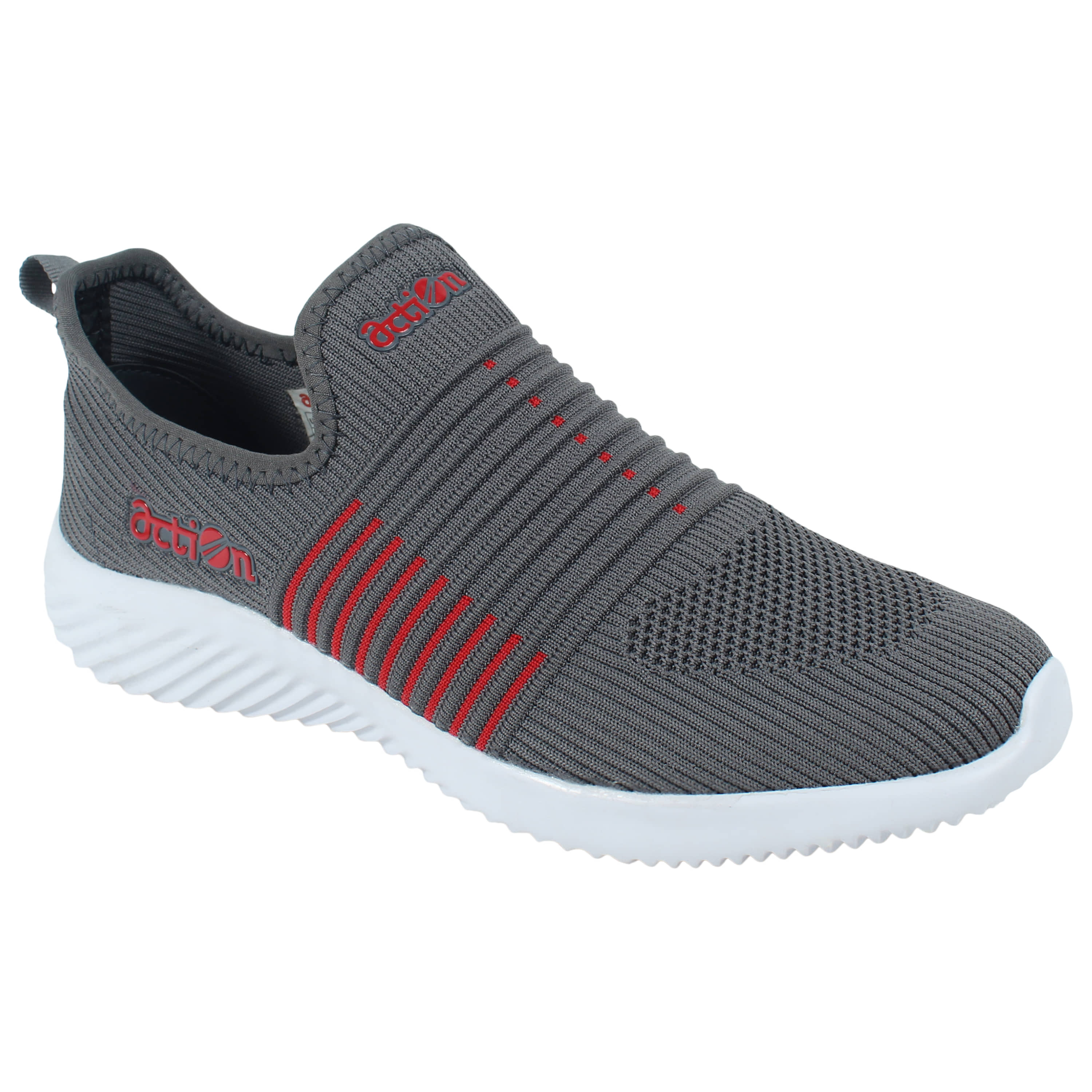 Action - AM 760-D.GY-RD Gray Men's Sports Running Shoes - Sports Shoes | Buy online on ZillyBuy