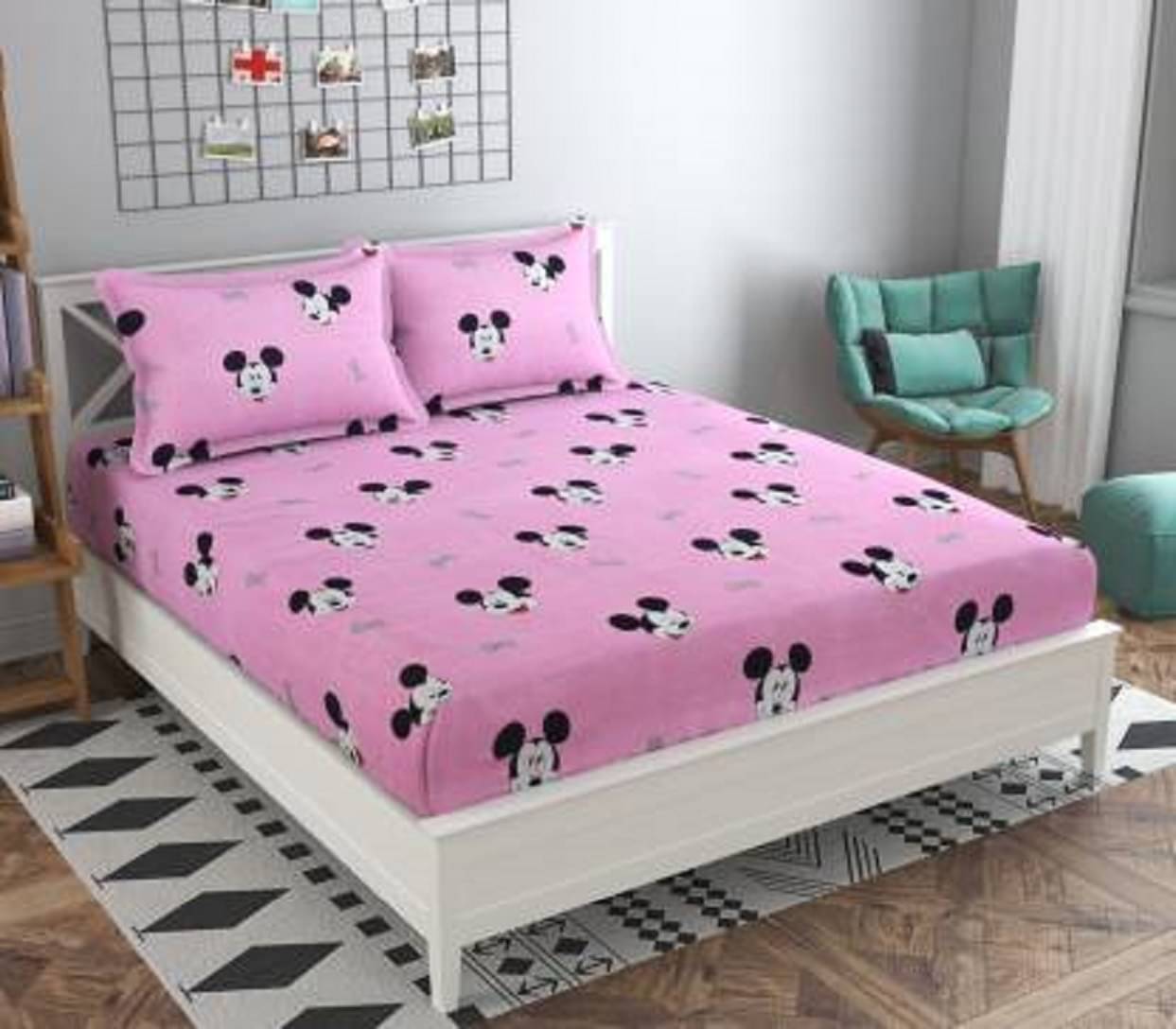 Home Style Polyester Double Bedsheet ( Multicolor ) Home Style Polyester Double Bedsheet ( Multicolor )