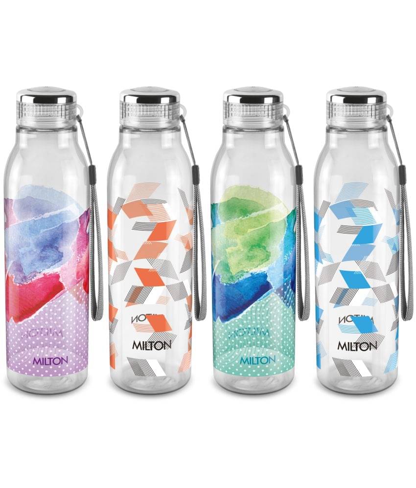     			Milton Helix 1000 Pet Water Bottle, Set of 4, 1 Litre Each, Assorted