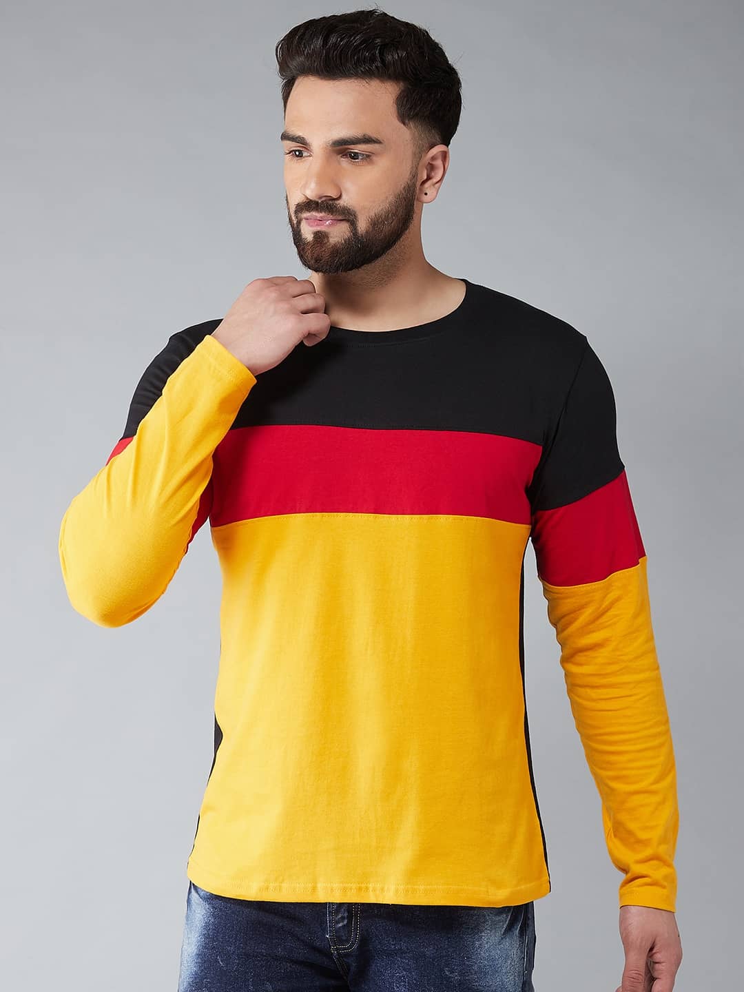 The Dry State - Multicolor Cotton Regular Fit Men's T-Shirt ( Pack of 1 )