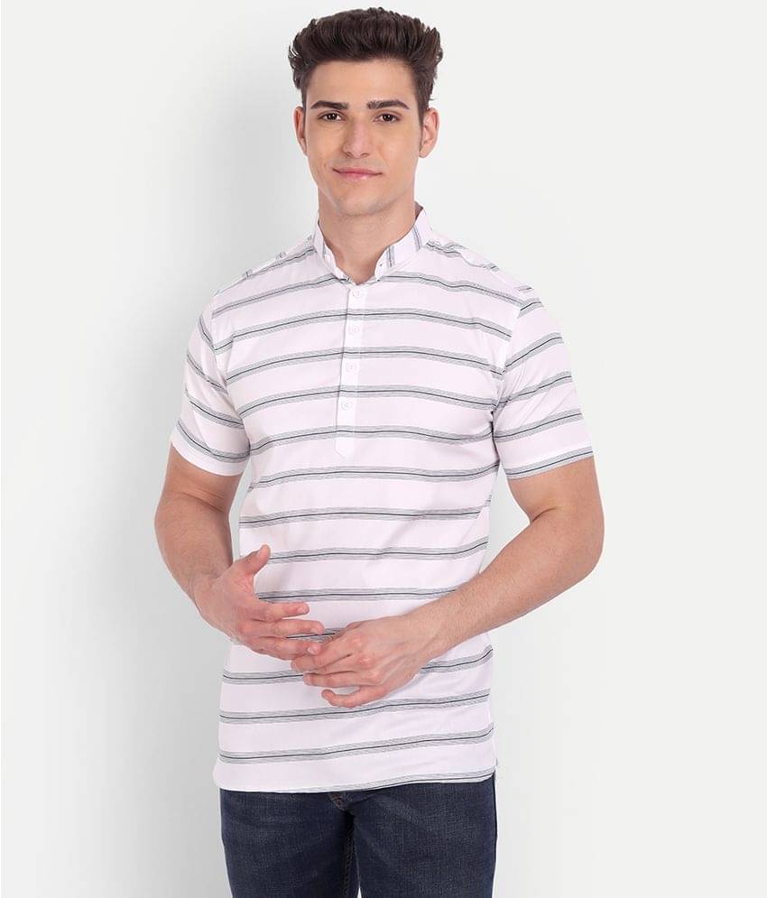     			Vida Loca - White Cotton Slim Fit Men's Casual Shirt ( Pack of 1 )
