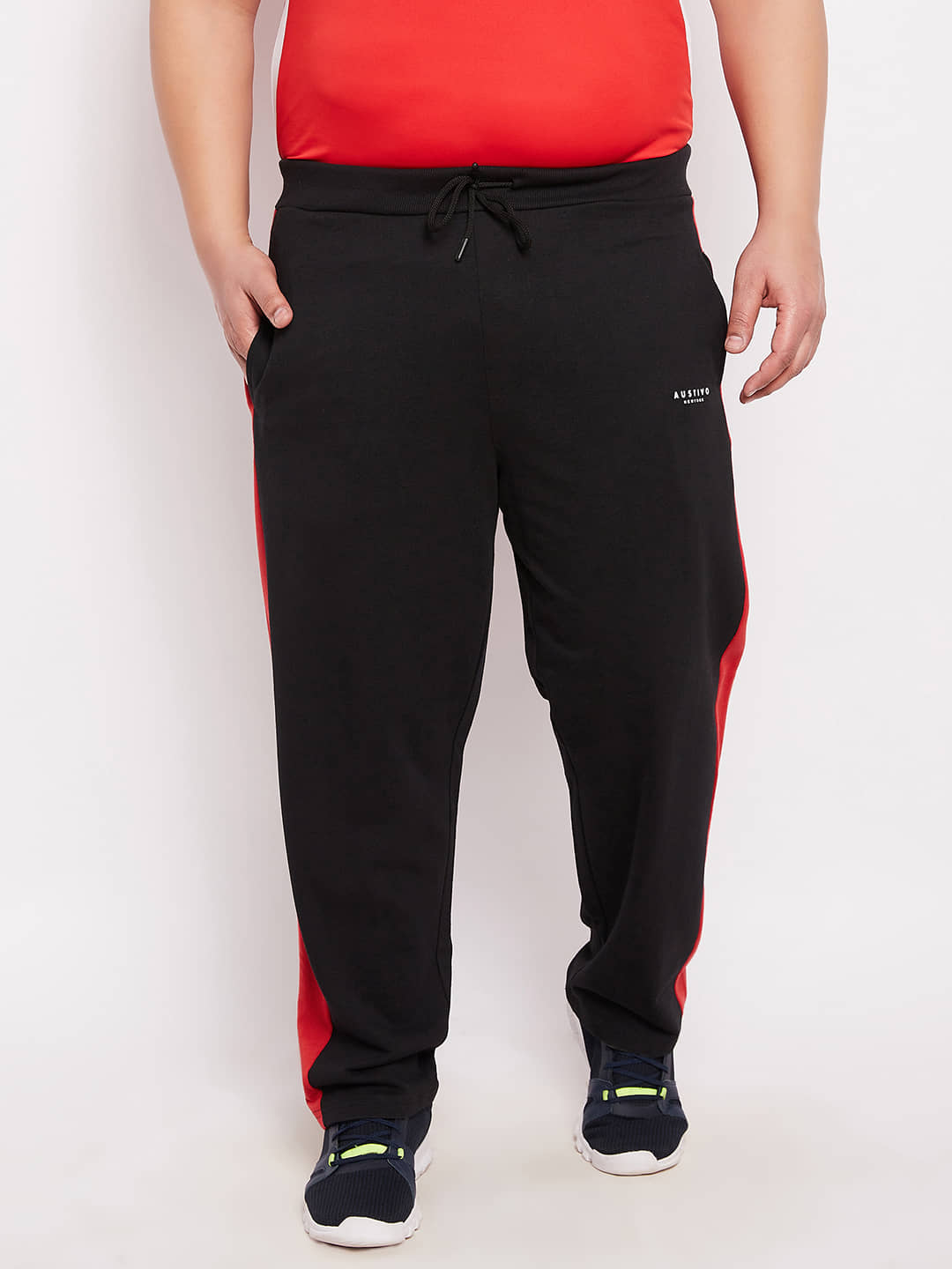 AUSTIVO - Black Cotton Blend Men's Joggers ( Pack of 1 ) - Track Pants | Buy online on ZillyBuy