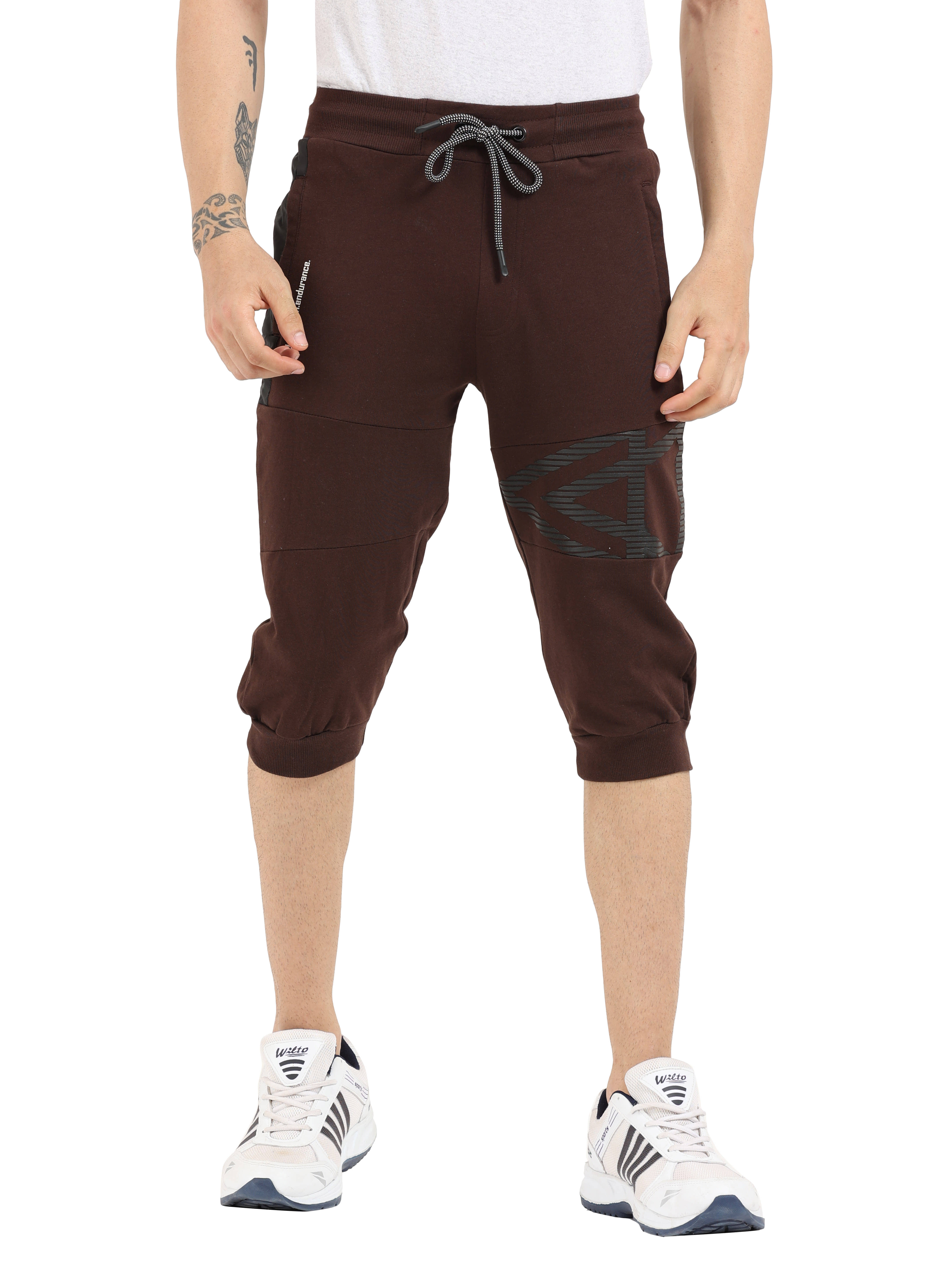 Ardeur - Brown Cotton Men's Three-Fourths ( Pack of 1 ) - Shorts | Buy online on ZillyBuy