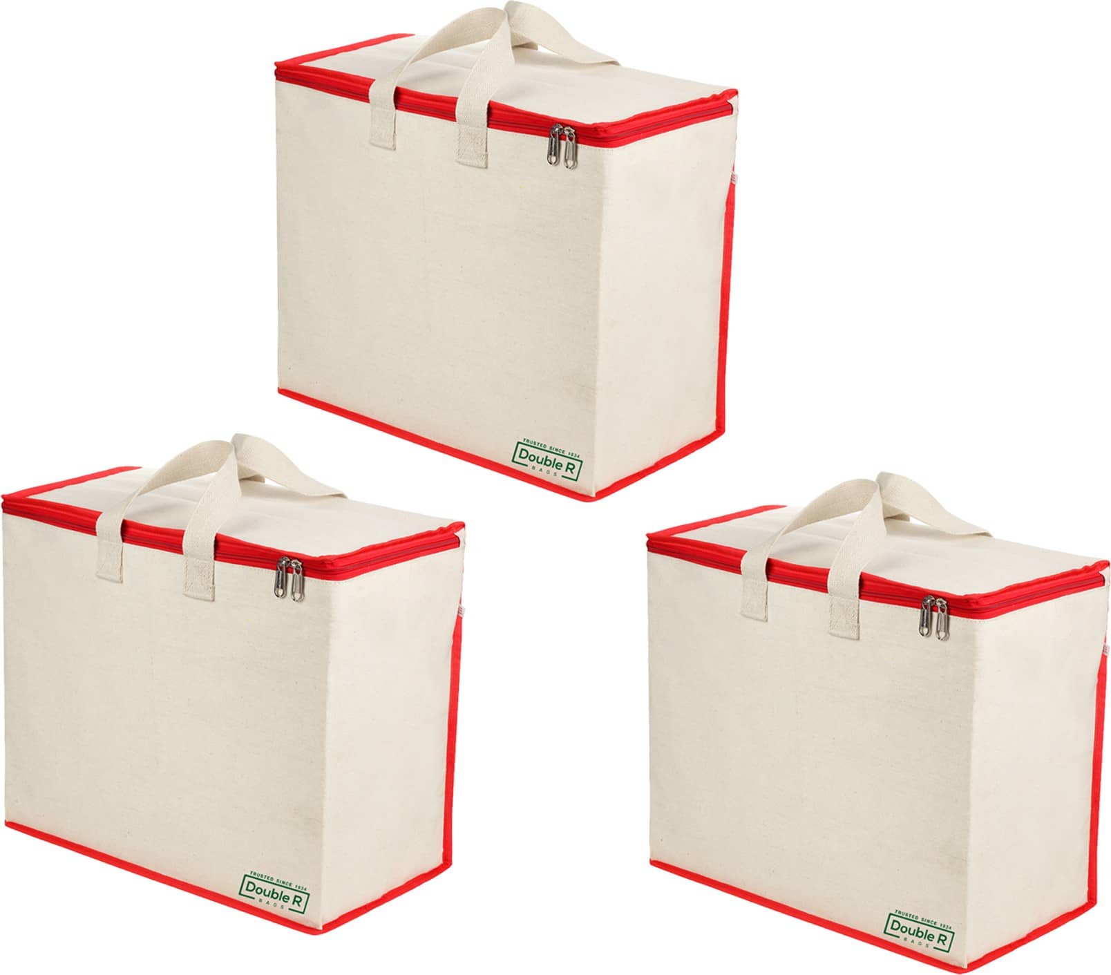 Double R Bags - Red Cotton Grocery Bag - Handbags | Buy online on ZillyBuy