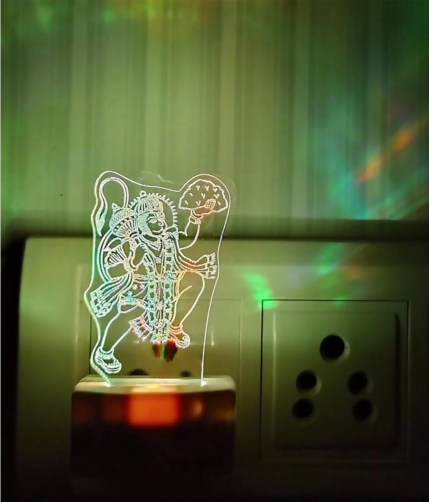 DIONA Night Lamp Hanuman Parvat Maruti Bajarangbali God Bedroom, Mandir DIONA Night Lamp Hanuman Parvat Maruti Bajarangbali God Bedroom, Mandir