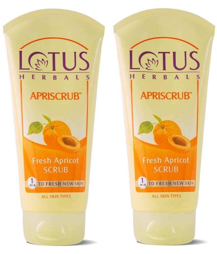     			Lotus Herbals Apriscrub Fresh Apricot Scrub , Natural Exfoliating Face Scrub , 100g (Pack of 2)