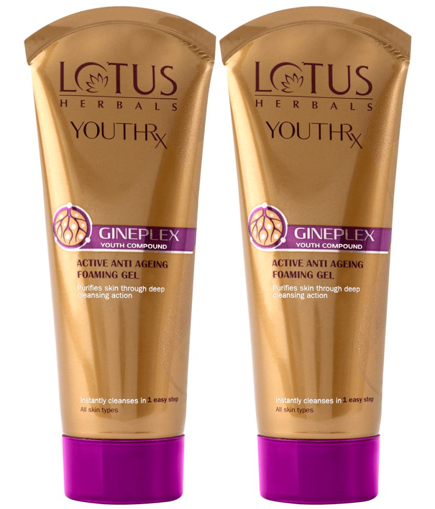     			Lotus Herbals Youthrx Active Anti Ageing Foaminggel Face Wash100g ( Pack Of 2 )