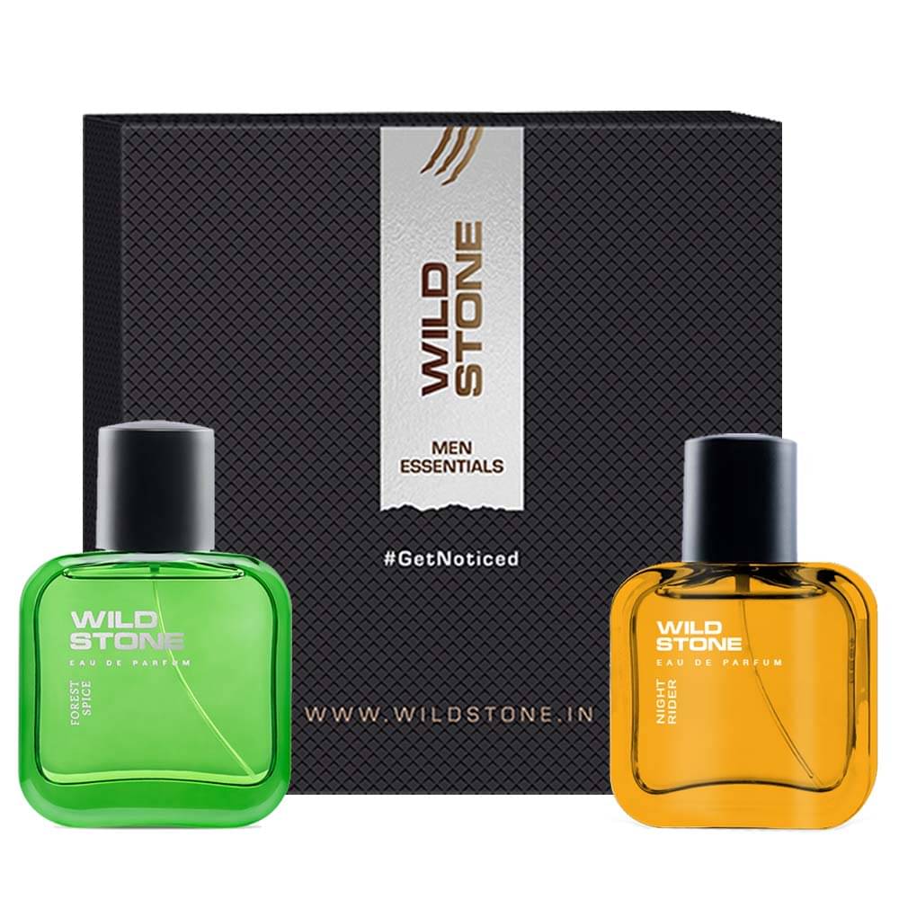     			Wild Stone Gift Hamper with Forest Spice & Night Rider Perfume for Men, Combo (30ml each) Eau de Parfum - 60 ml (For Men)