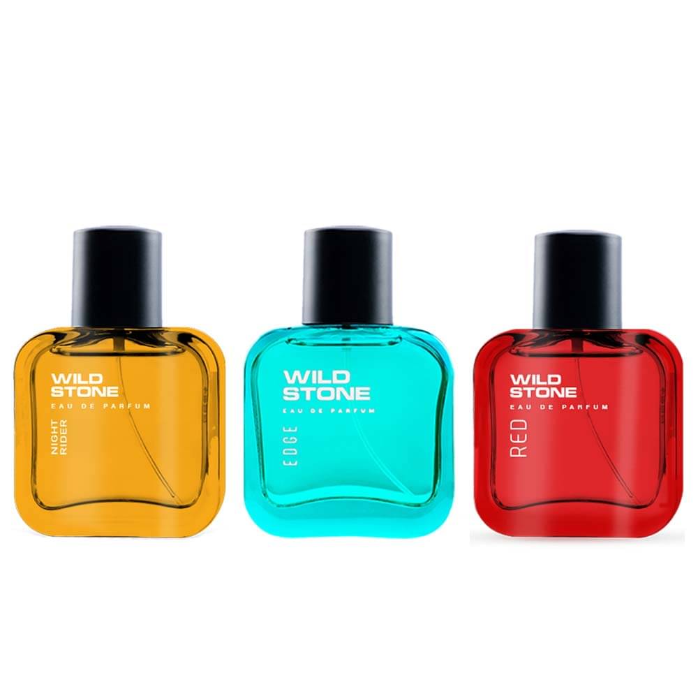     			Wild Stone Night Rider, Red and Edge Perfume for Men, Combo Pack of 3 (30ml each) Eau de Parfum - 90 ml (For Men)