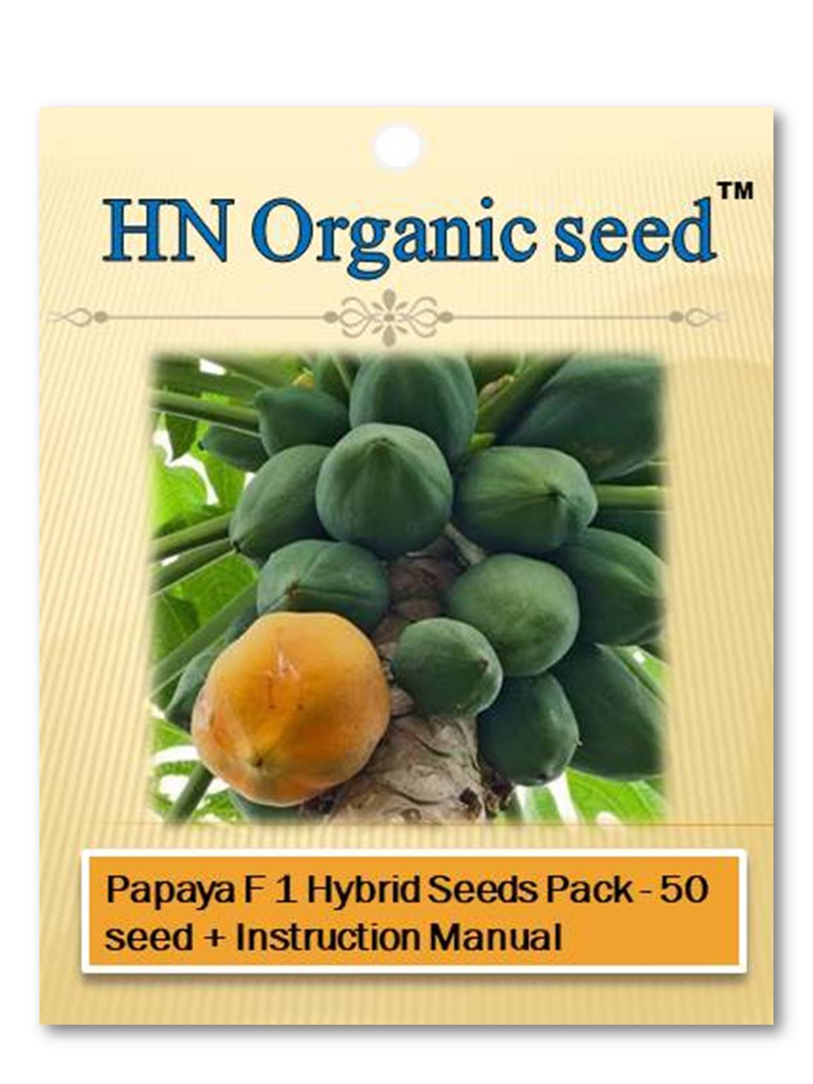     			homeagro - Fruit Seeds ( Papaya F 1 Hybrid Seeds Pack - 50 seed )