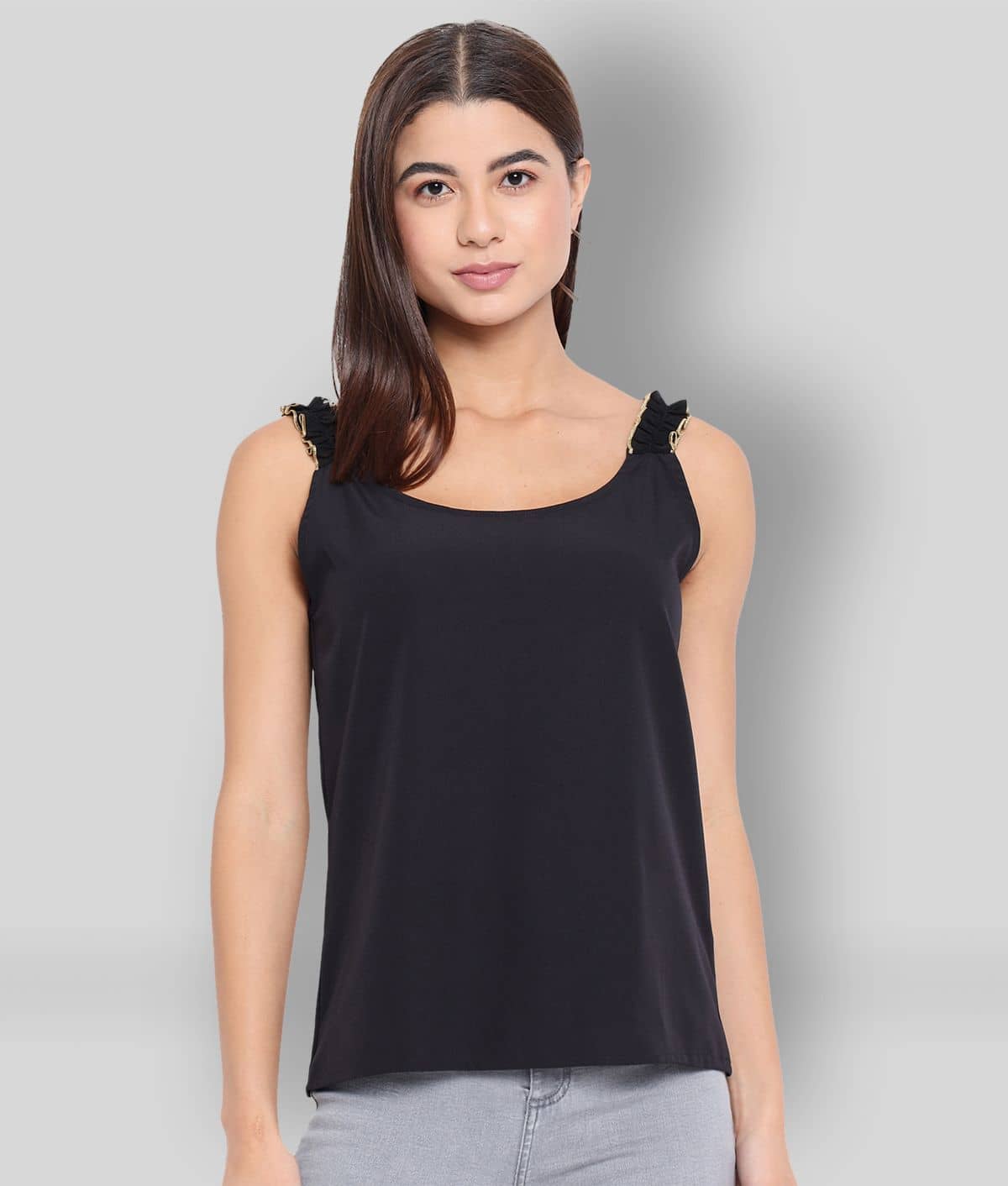 ALL WAYS YOU Women's Polyester Tank Top ( Black )