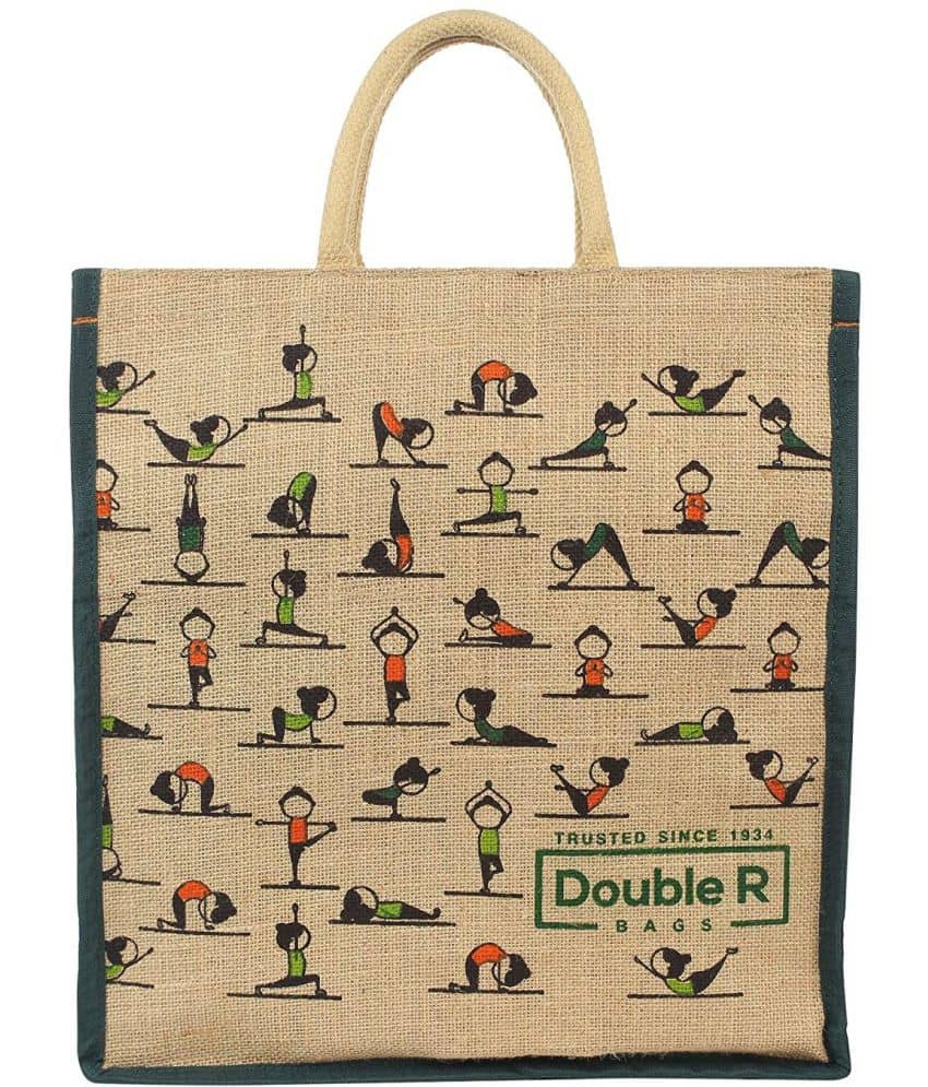Double R Bags - Multi Color Jute Lunch Bag - Handbags | Buy online on ZillyBuy