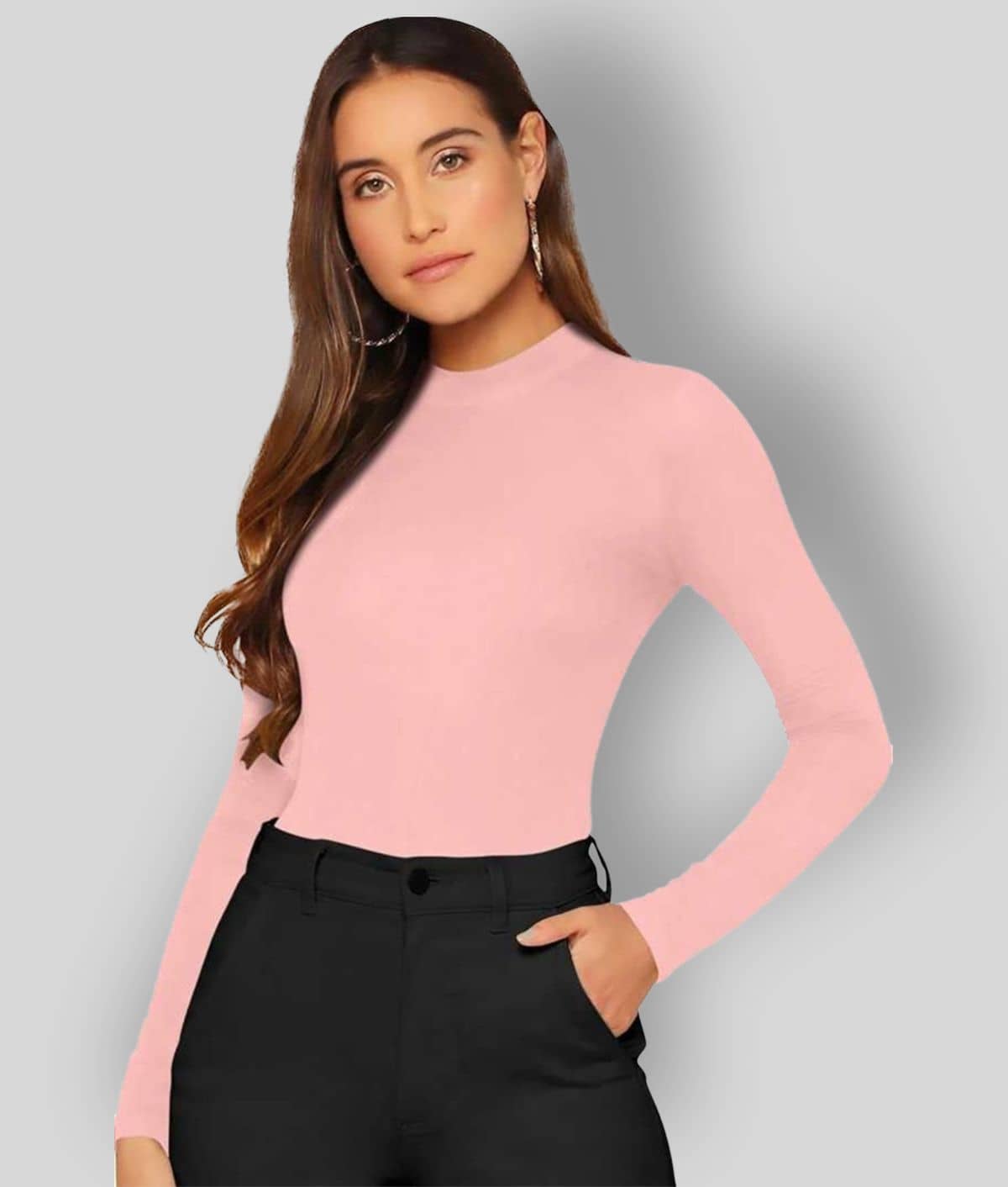 Dream Beauty Fashion Women's Cotton Blend Regular Top ( Beige )