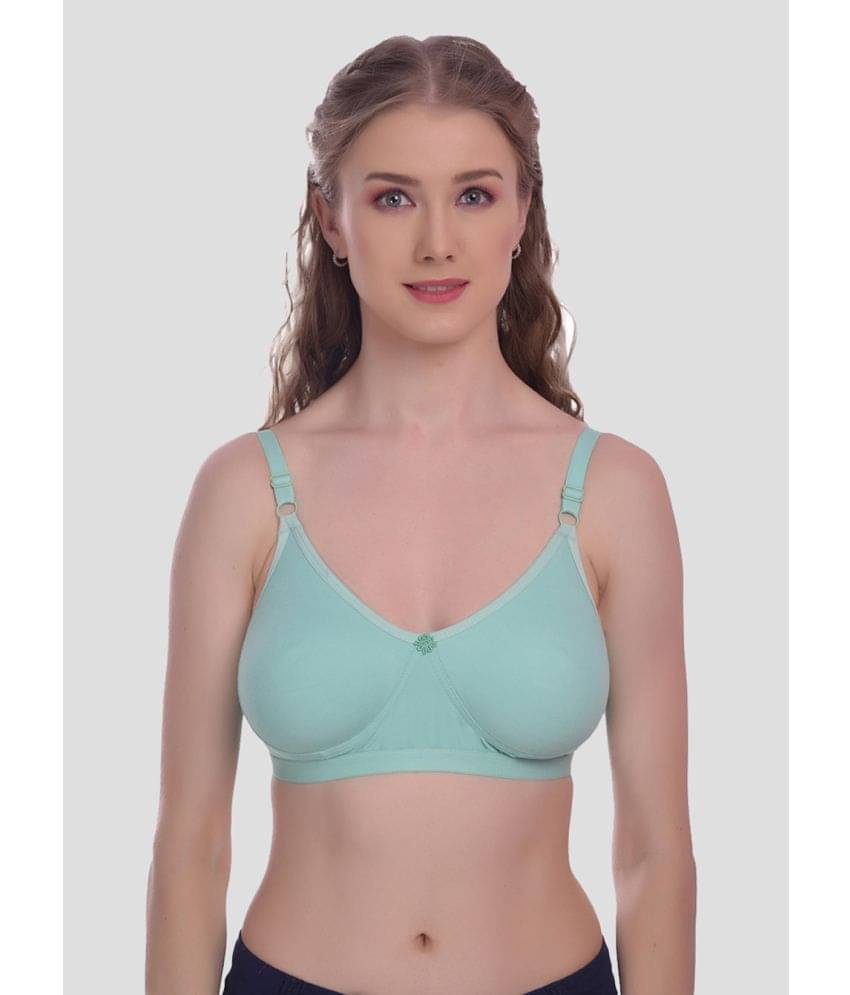     			Elina Cotton Non Padded Women's T-Shirt Bra ( Green )