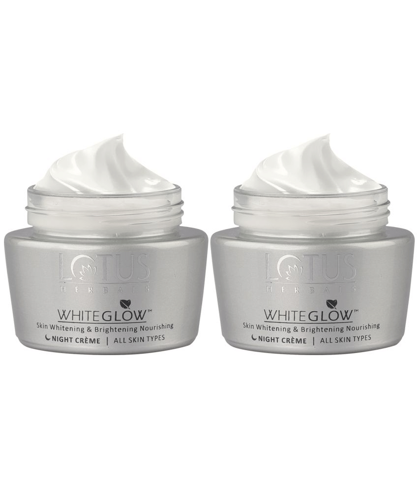 Lotus Herbals Whiteglow Skin Whitening & Brightening Nourishing Night Cream, 15g (Pack of 2) Lotus Herbals Whiteglow Skin Whitening & Brightening Nourishing Night Cream, 15g (Pack of 2)