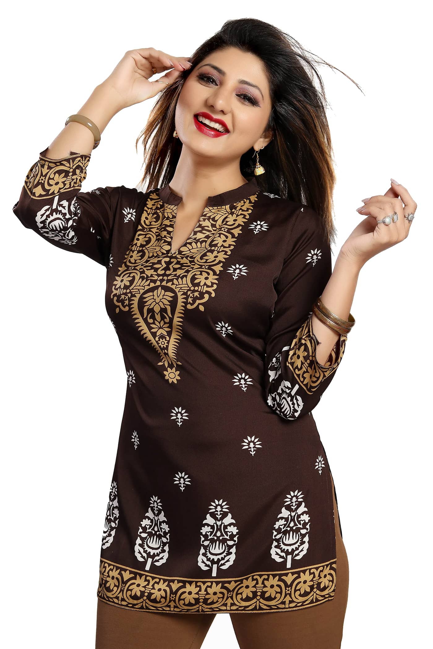 Crepe Short Kurti For Women (Pack of 1) - Kurtis, Tunics | Buy online on ZillyBuy