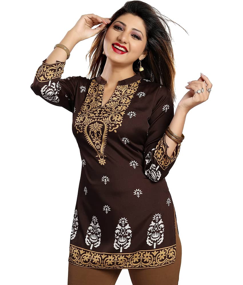 Crepe Short Kurti For Women (Pack of 1) - Kurtis, Tunics | Buy online on ZillyBuy