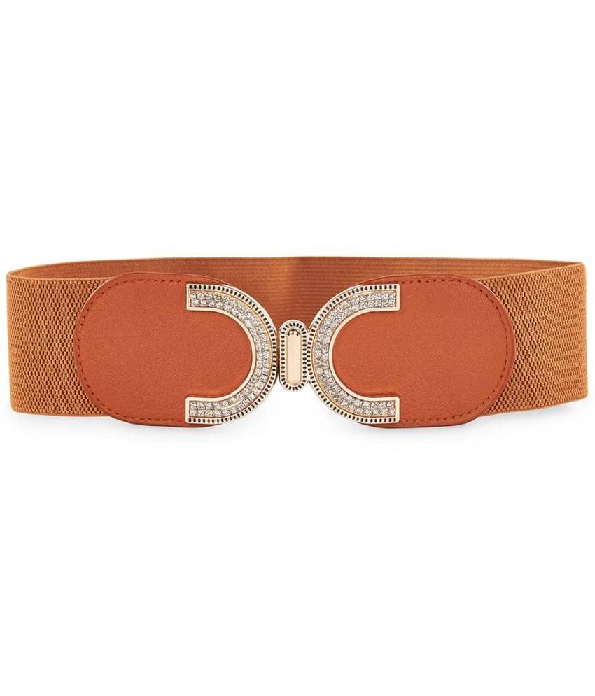     			STYLE SHOES - Faux Leather Women's Stretchable Belt ( Pack of 1 )