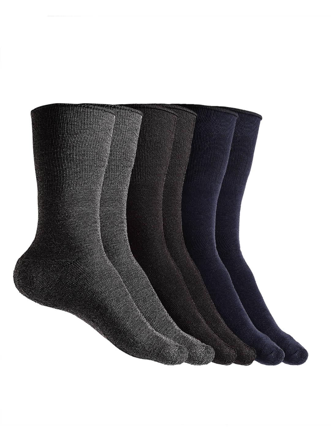     			Texlon - Multicolor Cotton Men's Mid Length Socks ( Pack of 3 )
