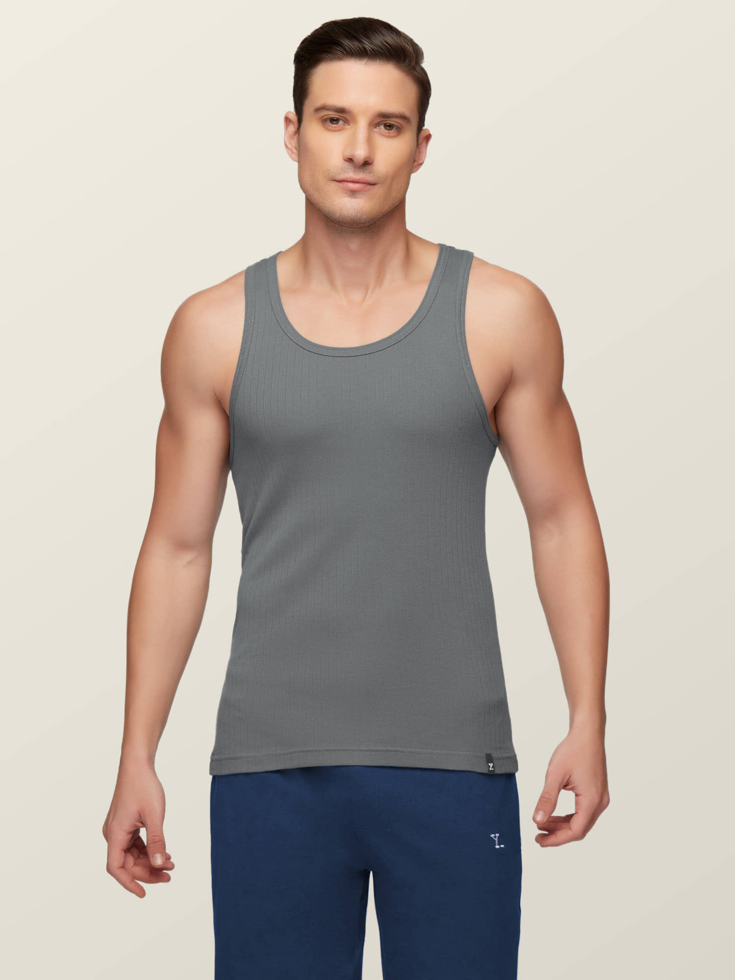 XYXX Pack of 1 Cotton Gym Vest For Men ( Grey ) - Nightwear & Loungewear | Buy online on ZillyBuy