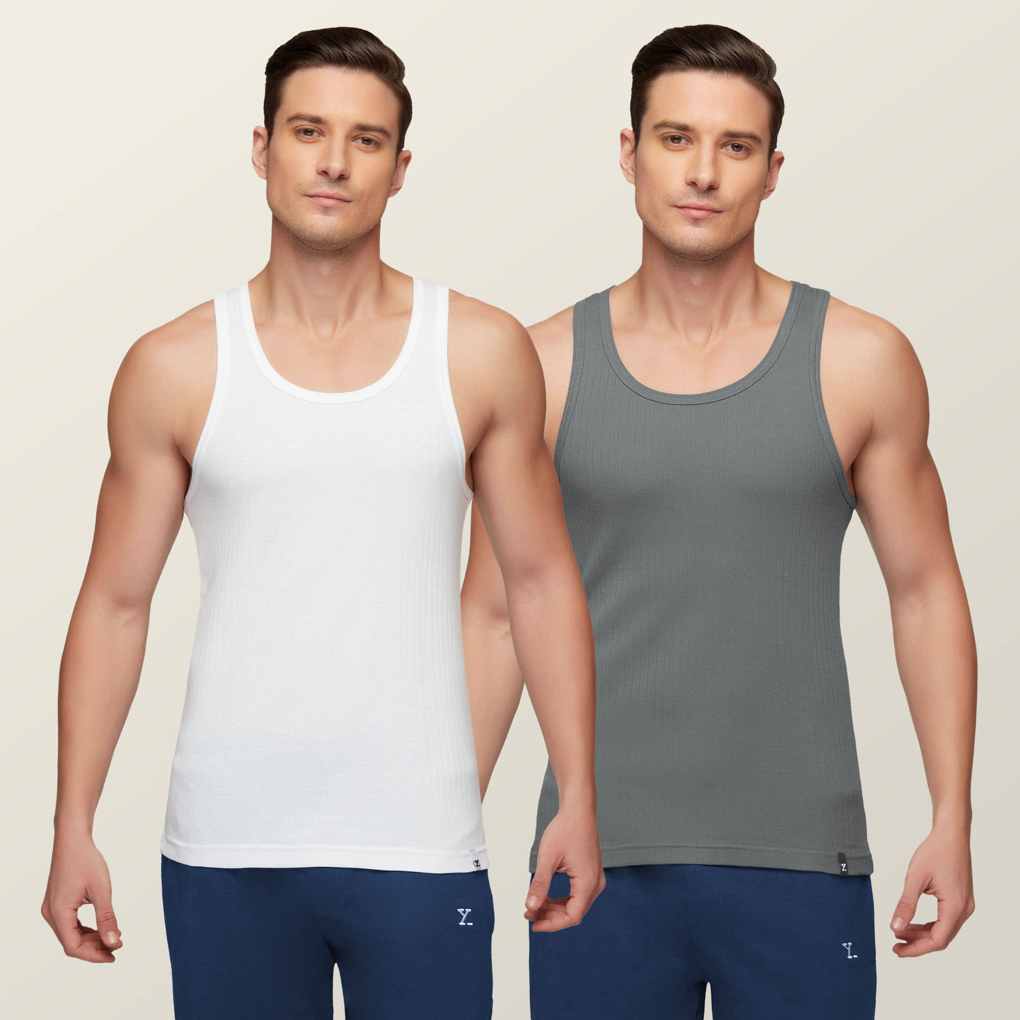 XYXX Pack of 2 Cotton Gym Vest For Men ( Multicolor ) - Nightwear & Loungewear | Buy online on ZillyBuy