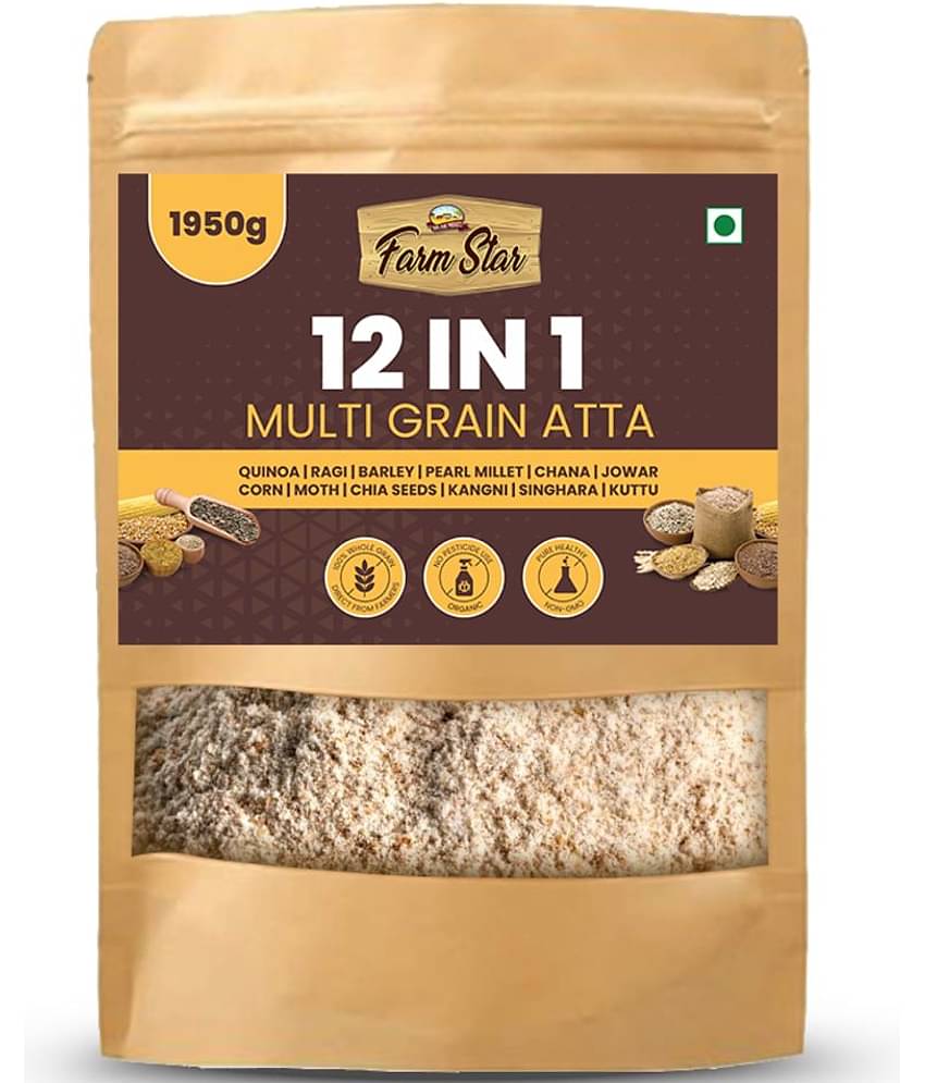Farm Star ( Organic Flour ) 12 HEALTHY GRAINS IN ONE 1950 gm