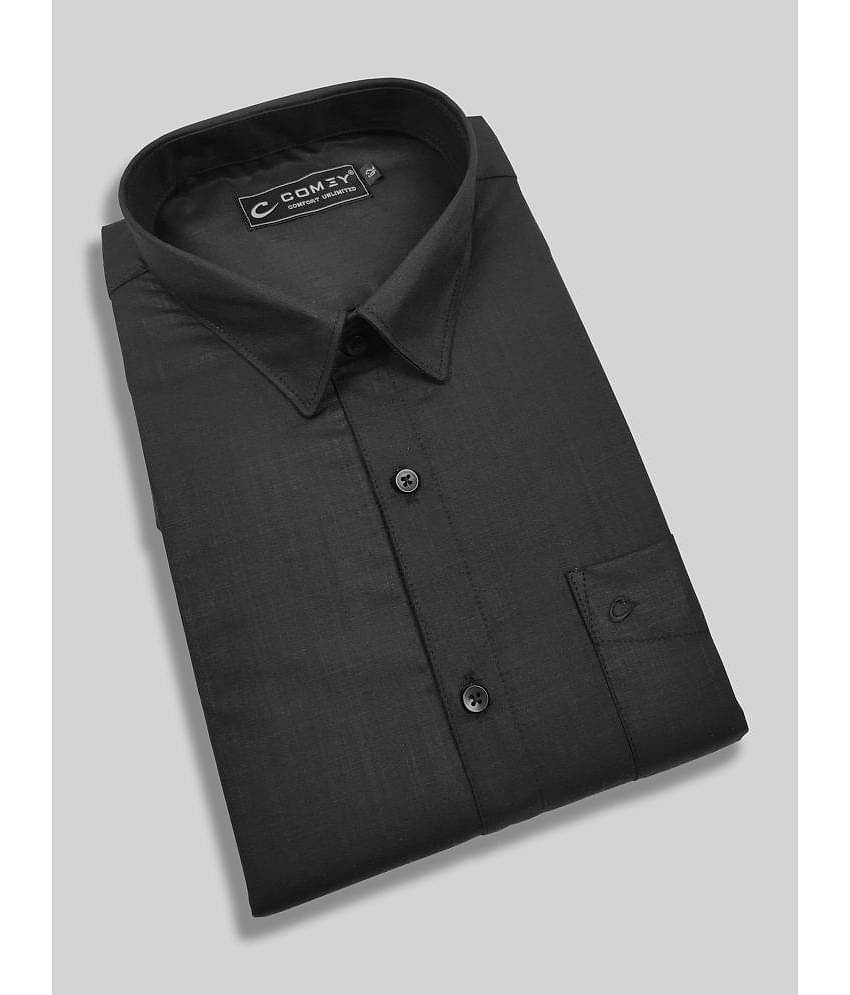 Comey Cotton Blend Regular Fit Full Sleeves Men's Formal Shirt - Brown ( Pack of 1 )