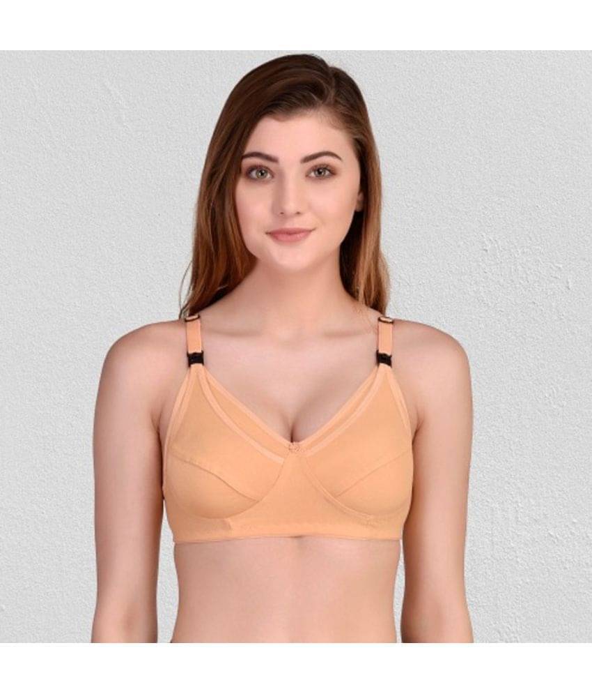 Desiprime Cotton Non Padded Women's Everyday Bra ( Beige )     			Desiprime Cotton Non Padded Women's Everyday Bra ( Beige )