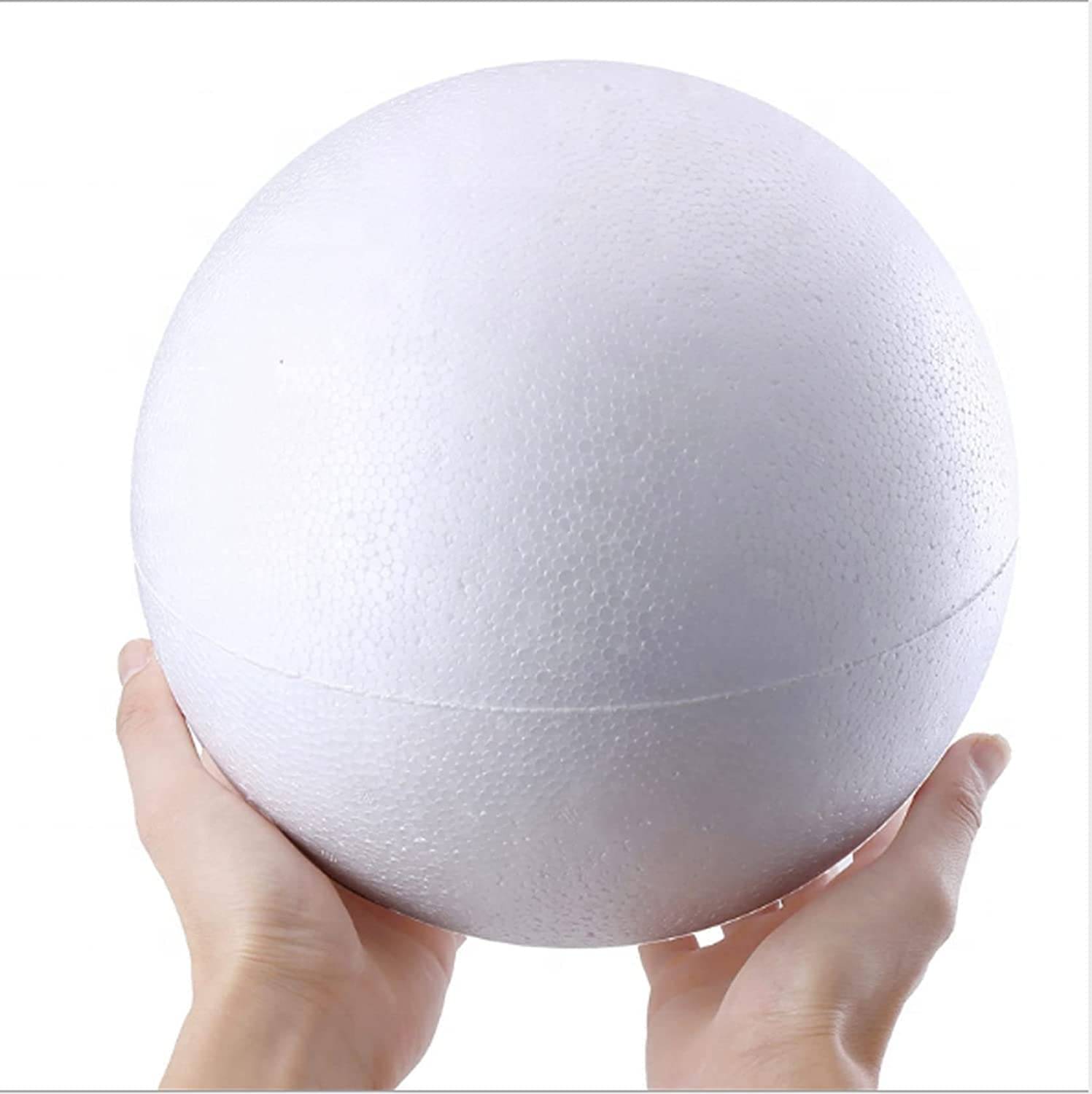     			PRANSUNITA Football Size Big Styrofoam White Smooth Ball for Arts & Crafts, DIY Crafts Making, Ornaments Decoration, School Projects, Solar System models – Size - 20 cm ( 8 inch )